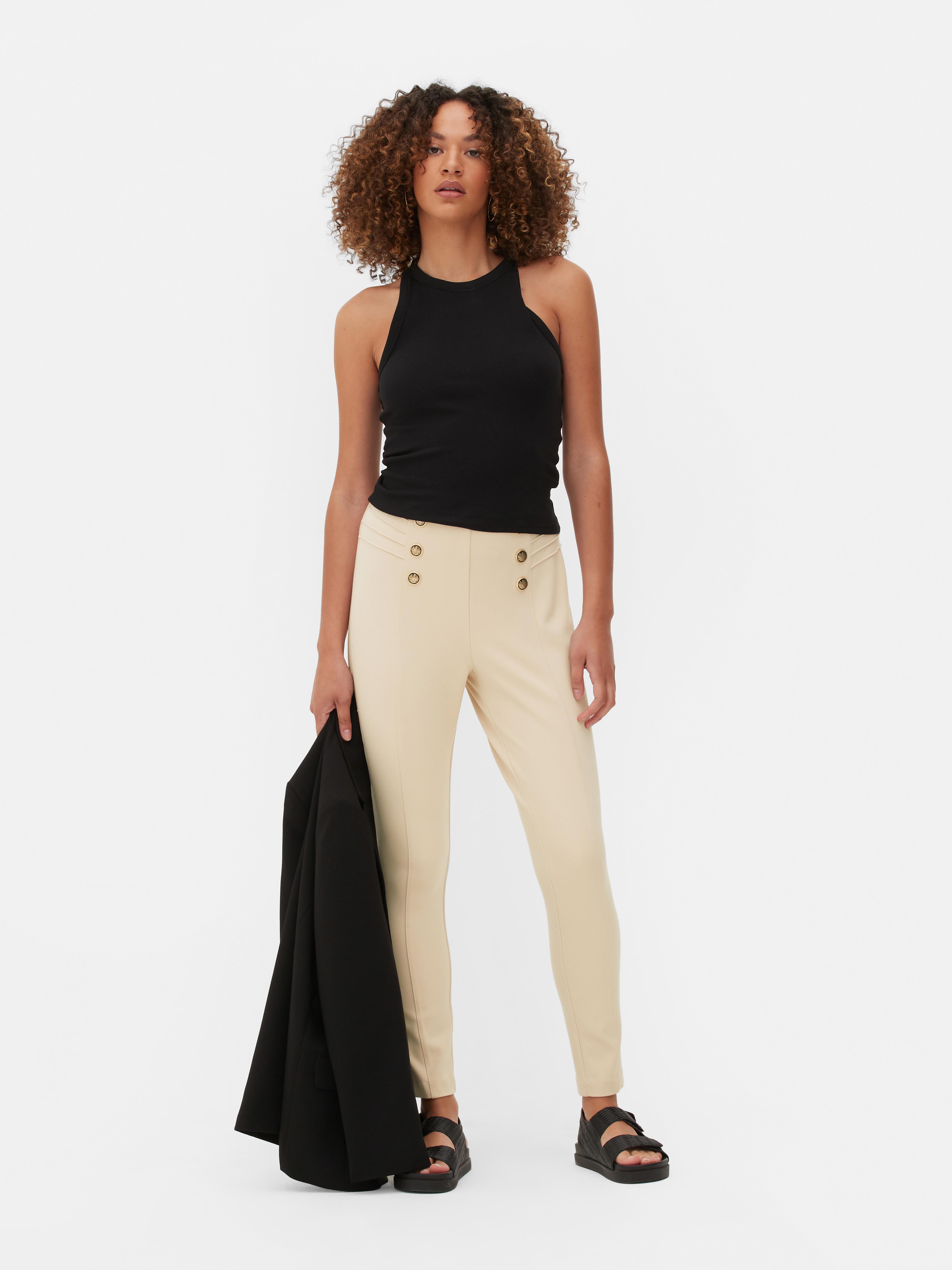 Pantalon taille haute