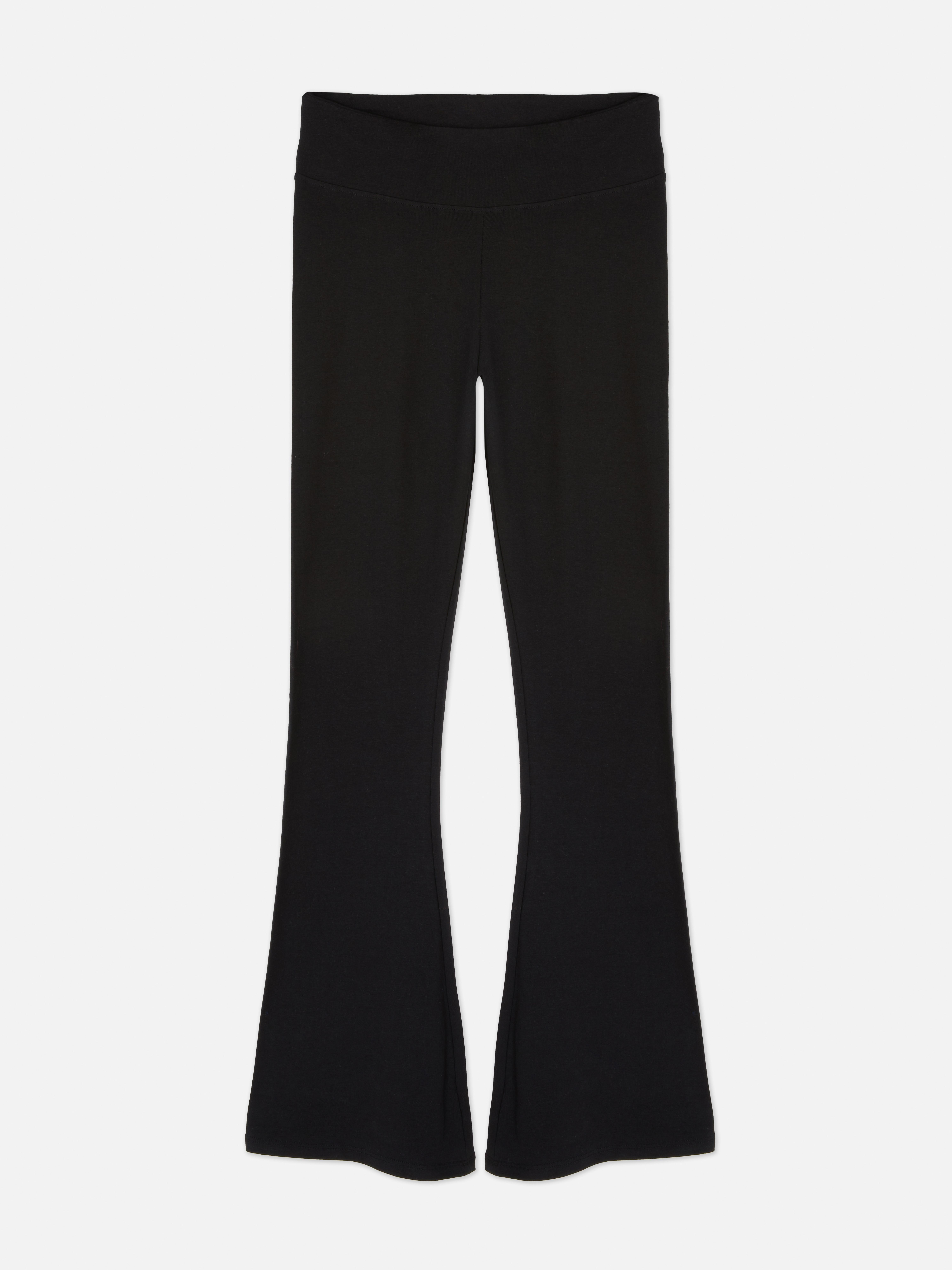 High-Waisted Flared Jersey Leggings
