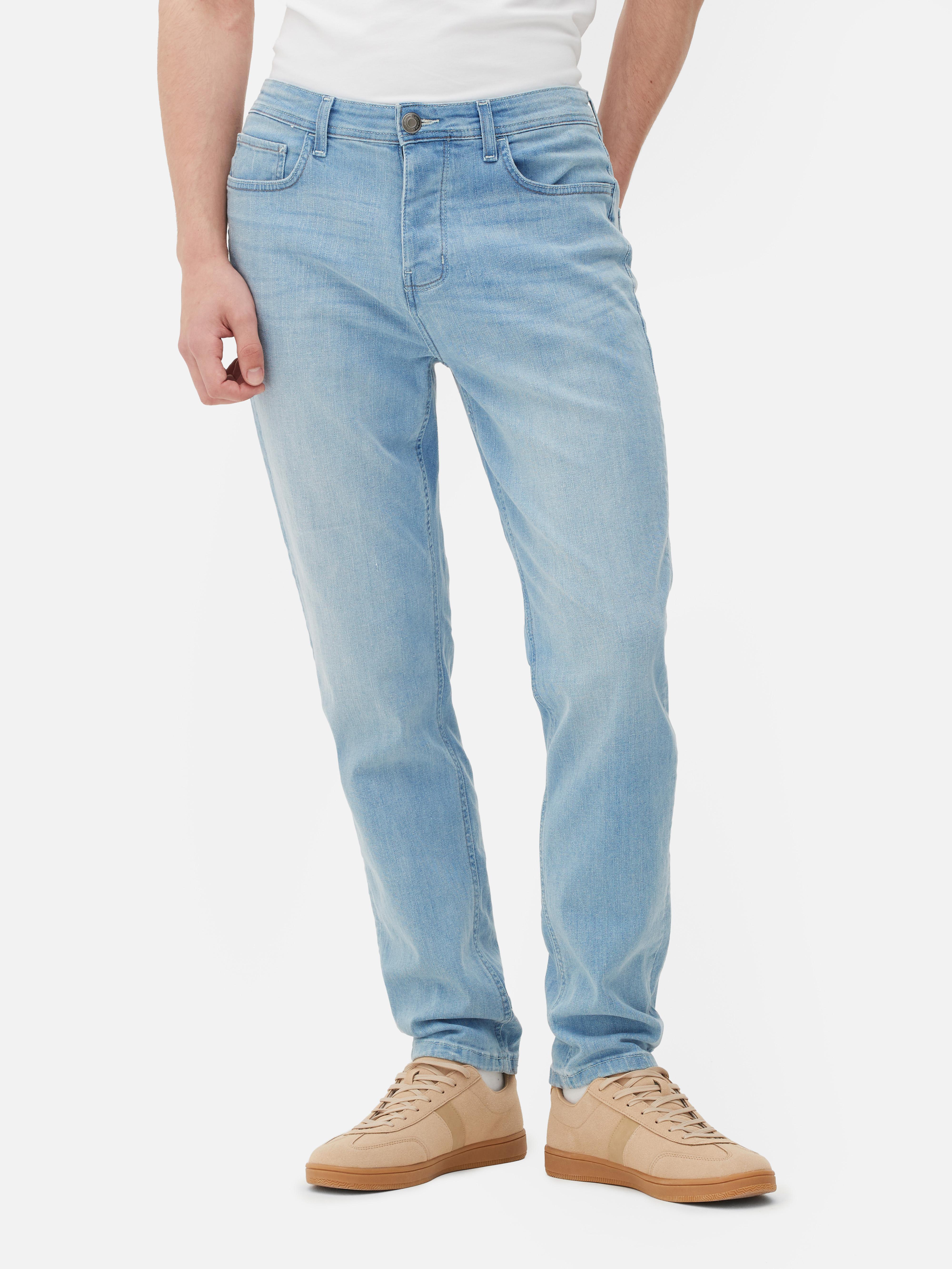 Mens Light Blue Stretch Slim Jeans | Primark