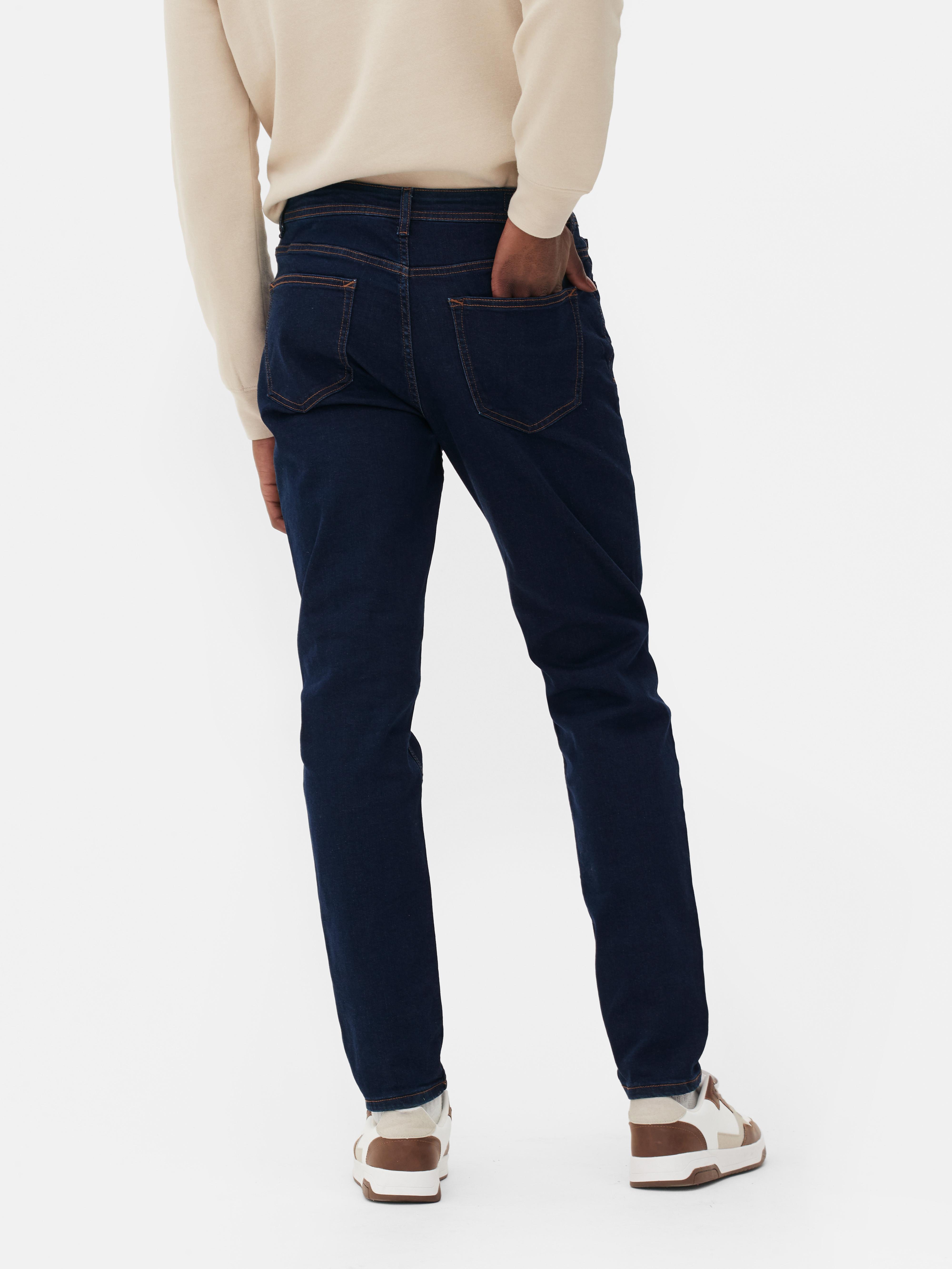 Men's Dark Blue Stretch Slim Jeans | Primark