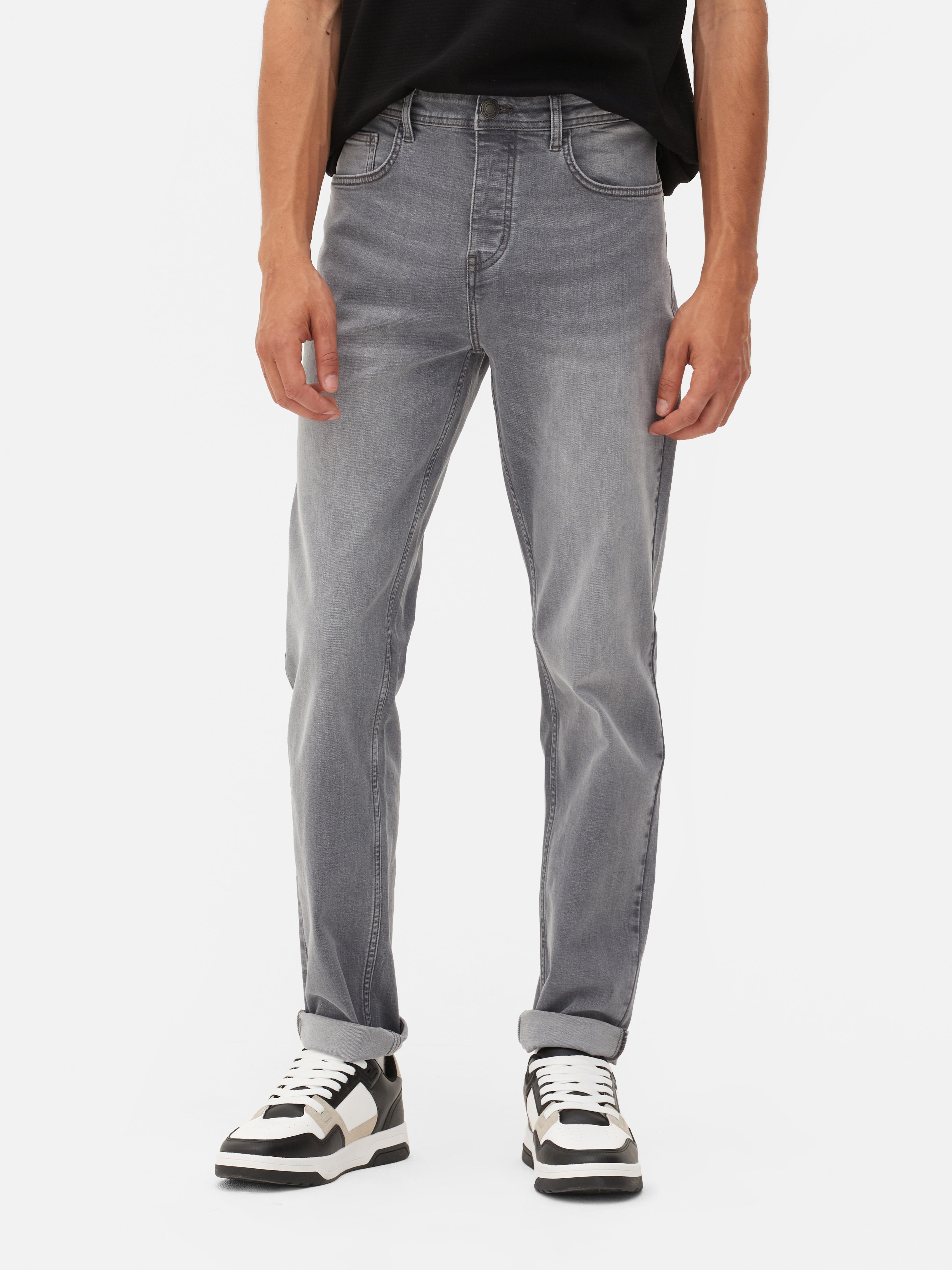 Men's Grey Stretch Slim Jeans | Primark