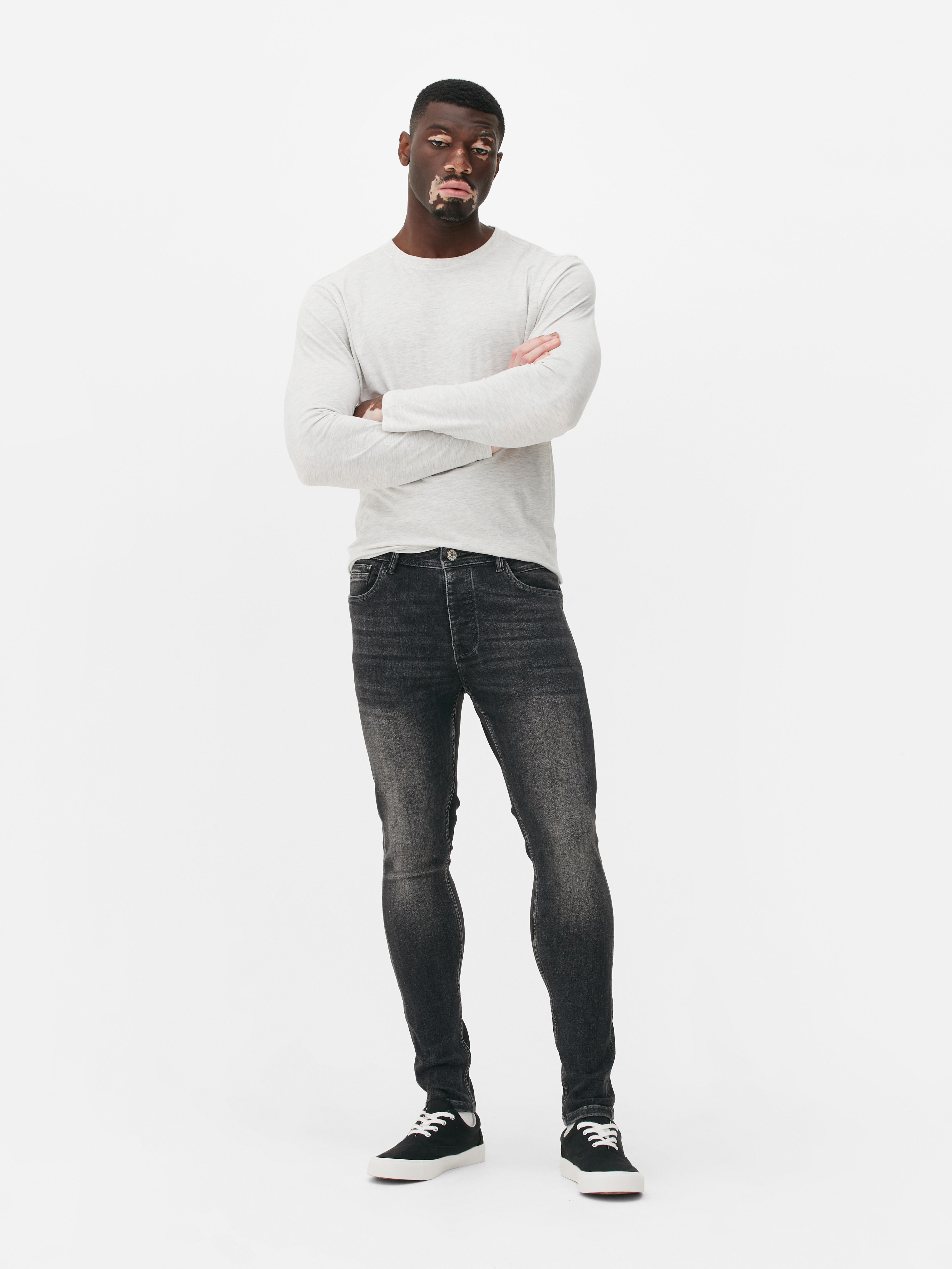 Men's Charcoal Skinny Fit Jeans | Primark