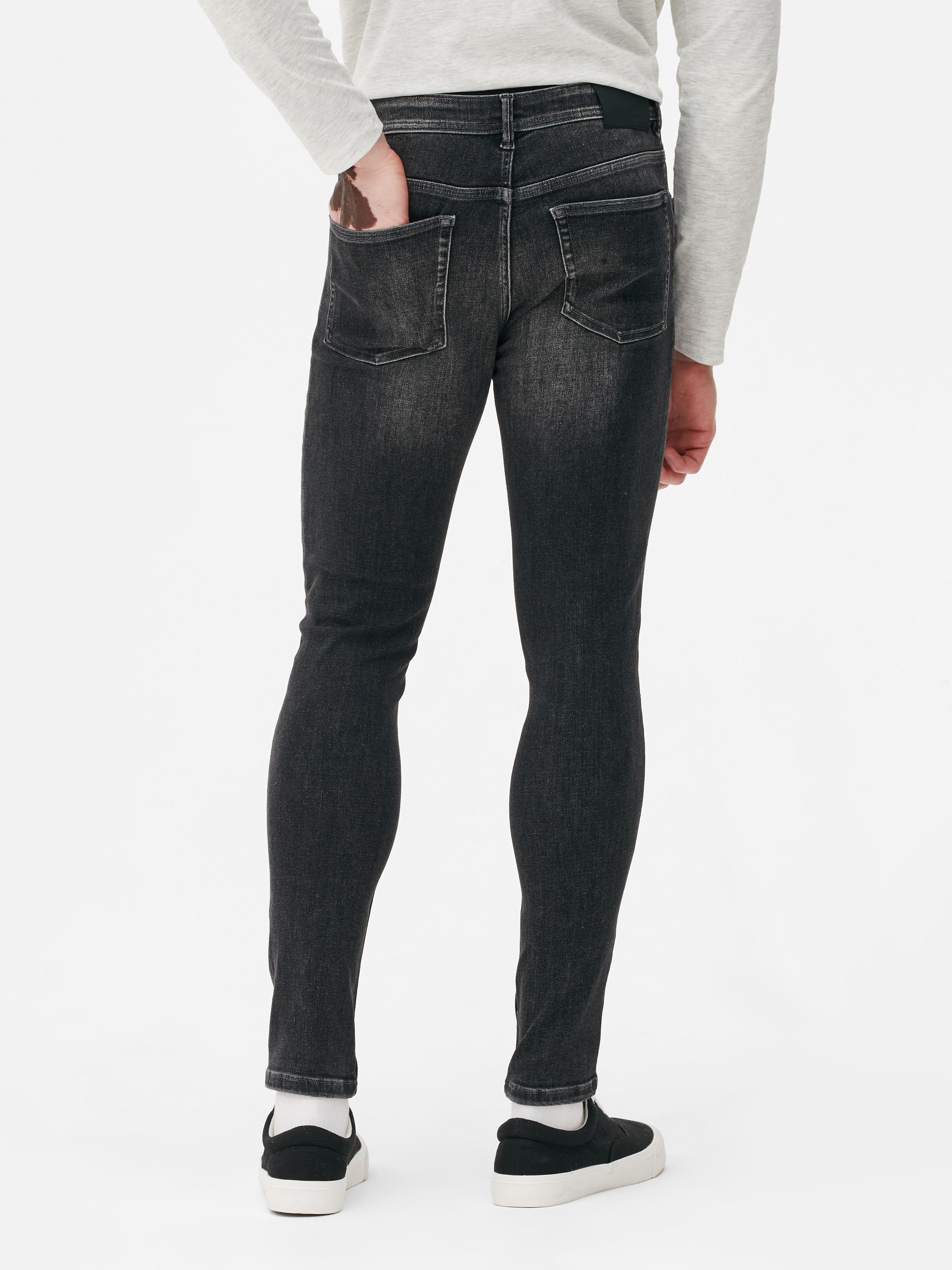 Mens Charcoal Skinny Fit Jeans | Primark