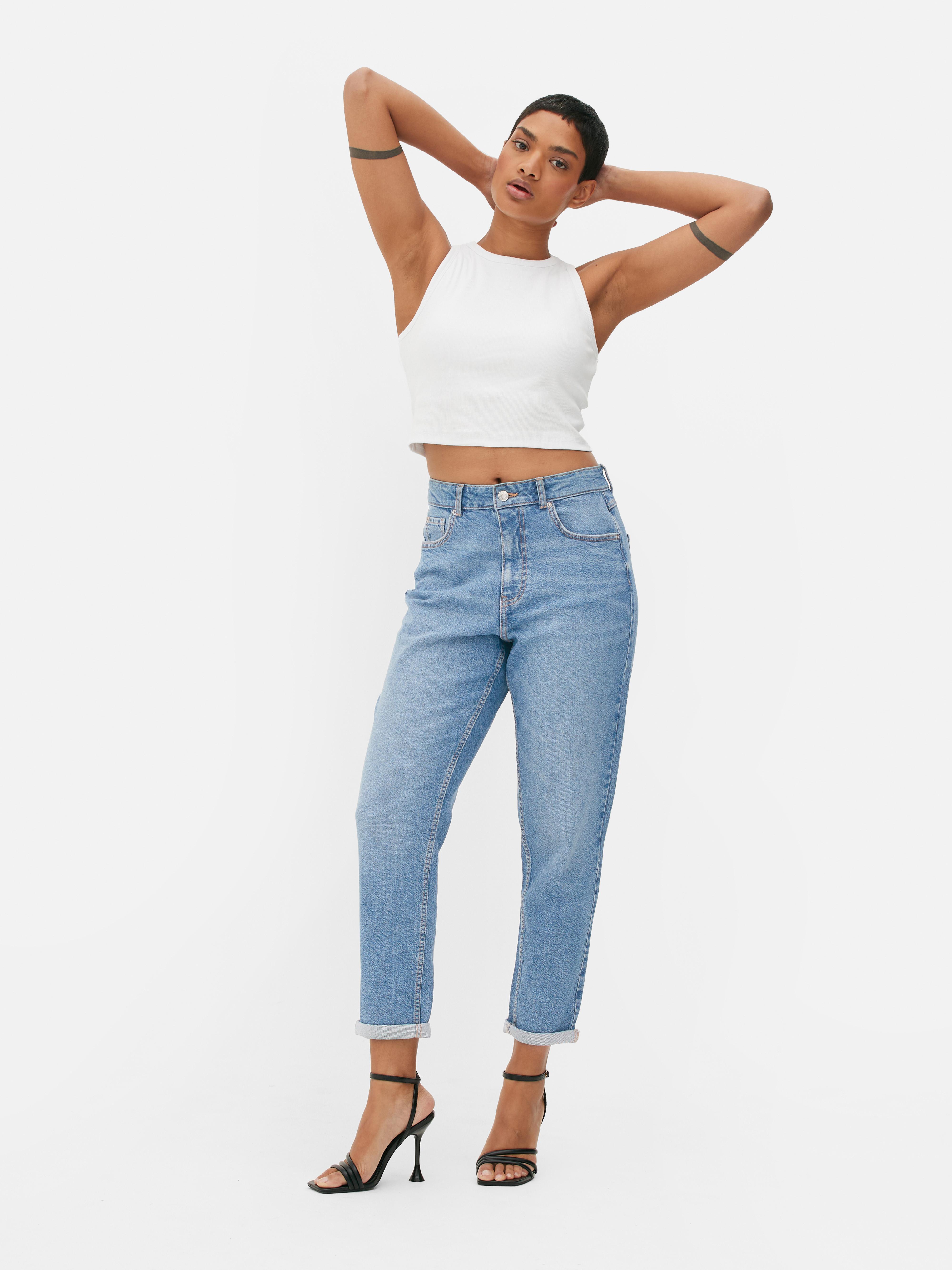 Women's Mid Blue Mom Jeans | Primark