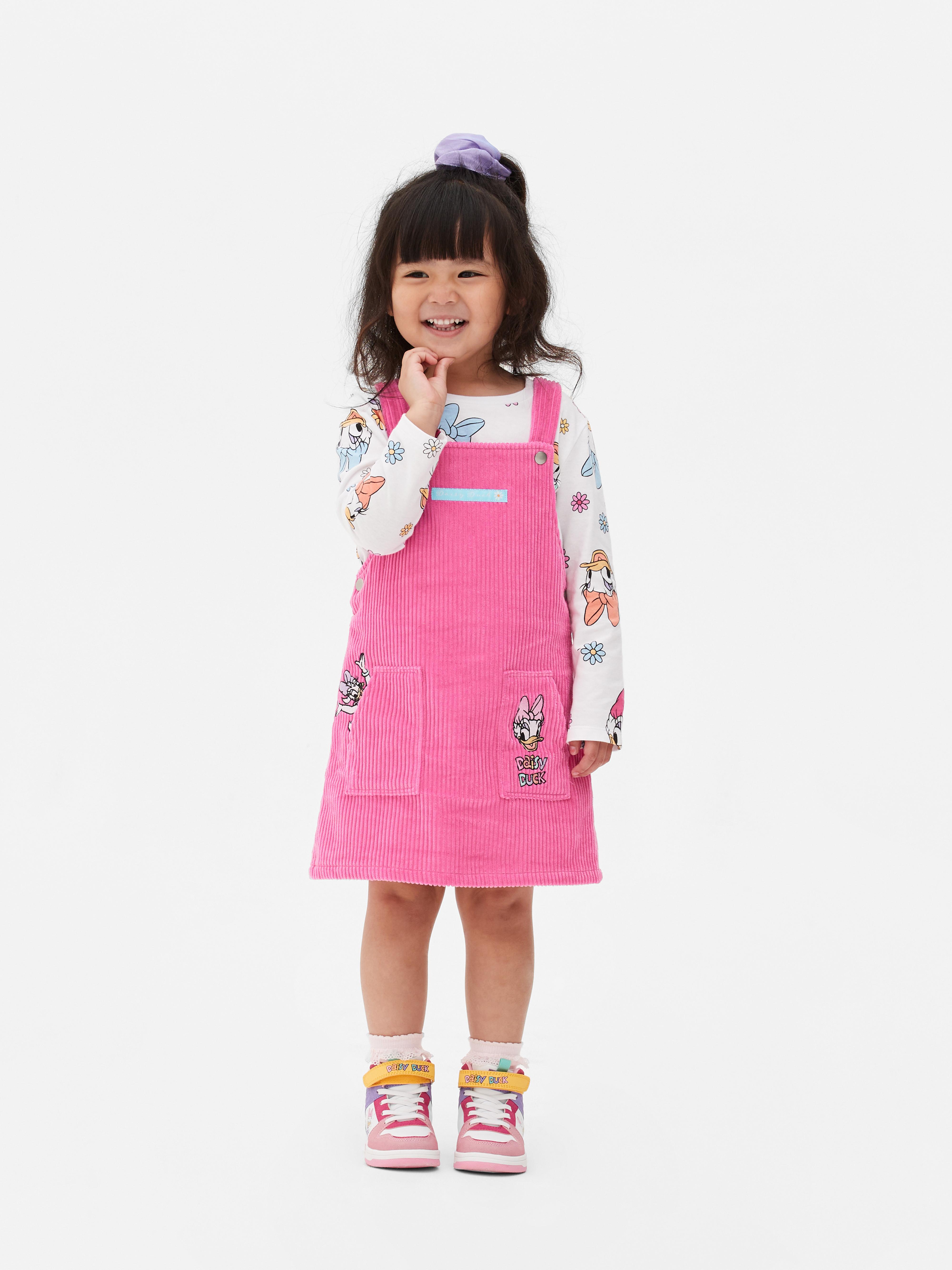 Girls Pink Disney’s Daisy Duck T-shirt and Pinafore Dress Set | Primark