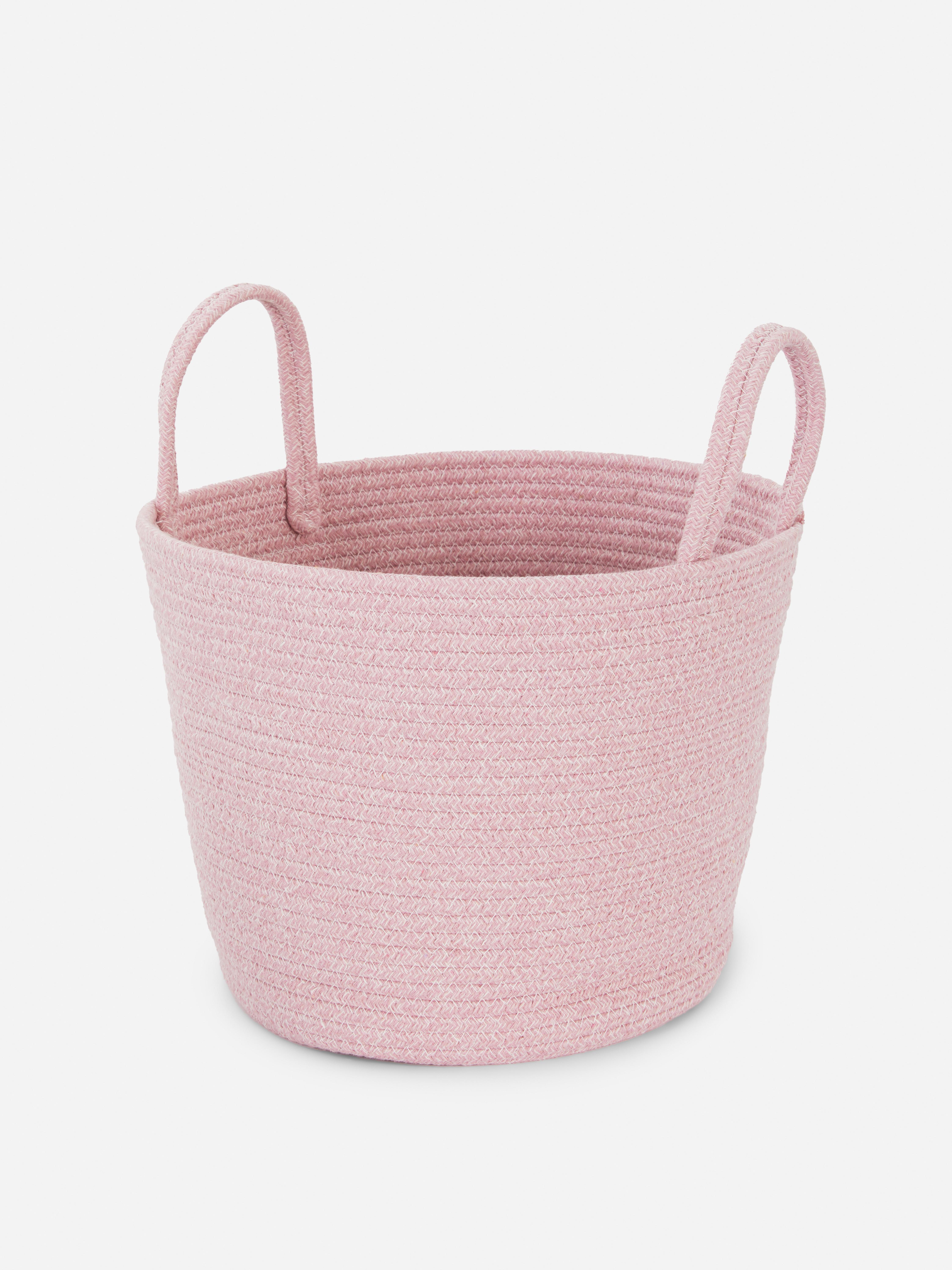 Blush Large Woven Basket Primark