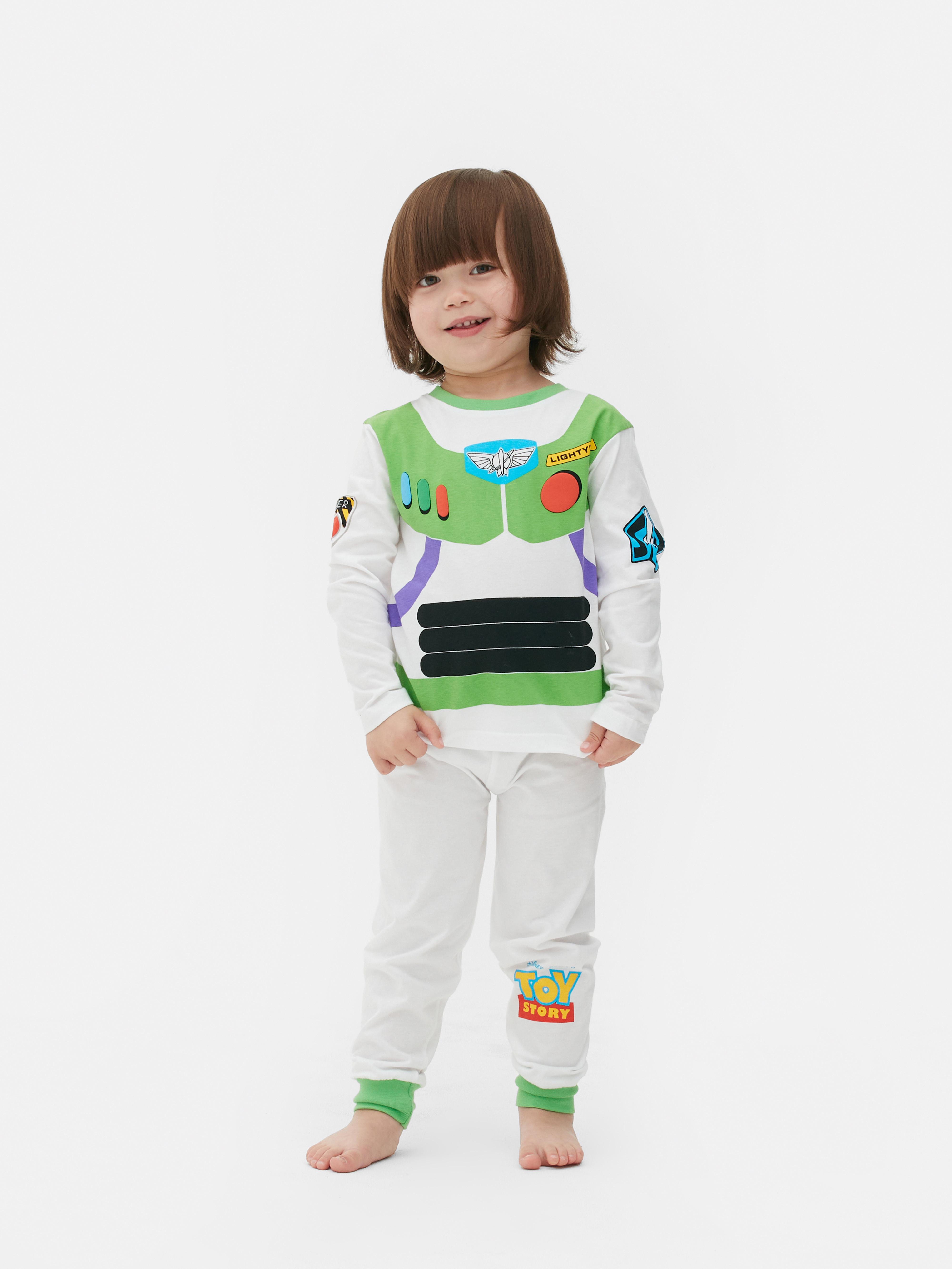 Boys White Disney s Toy Story Buzz Lightyear Dress Up Pyjamas