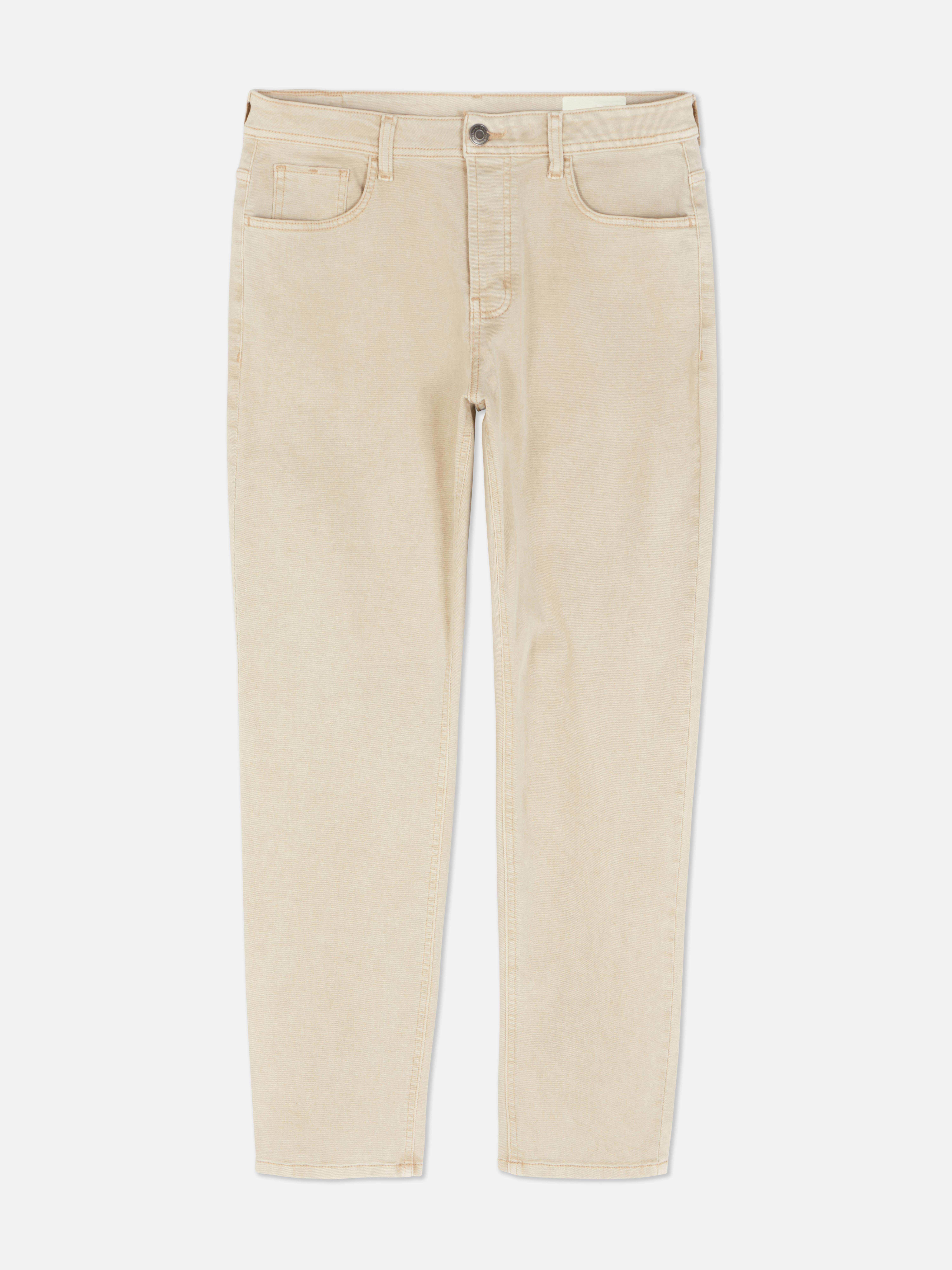 Mens Stone Stretch Straight Jeans Primark
