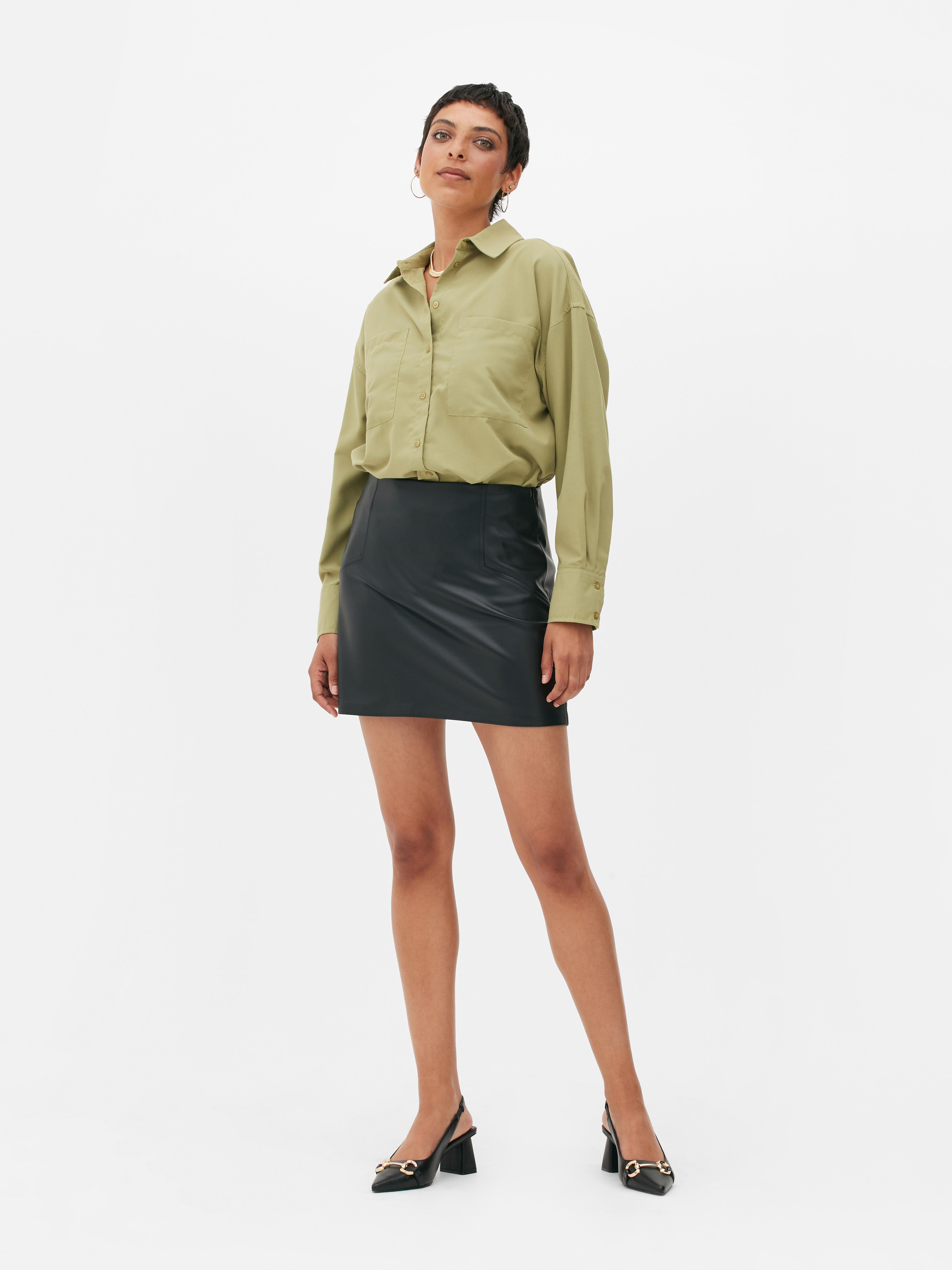 Primark hot sale leather skirt