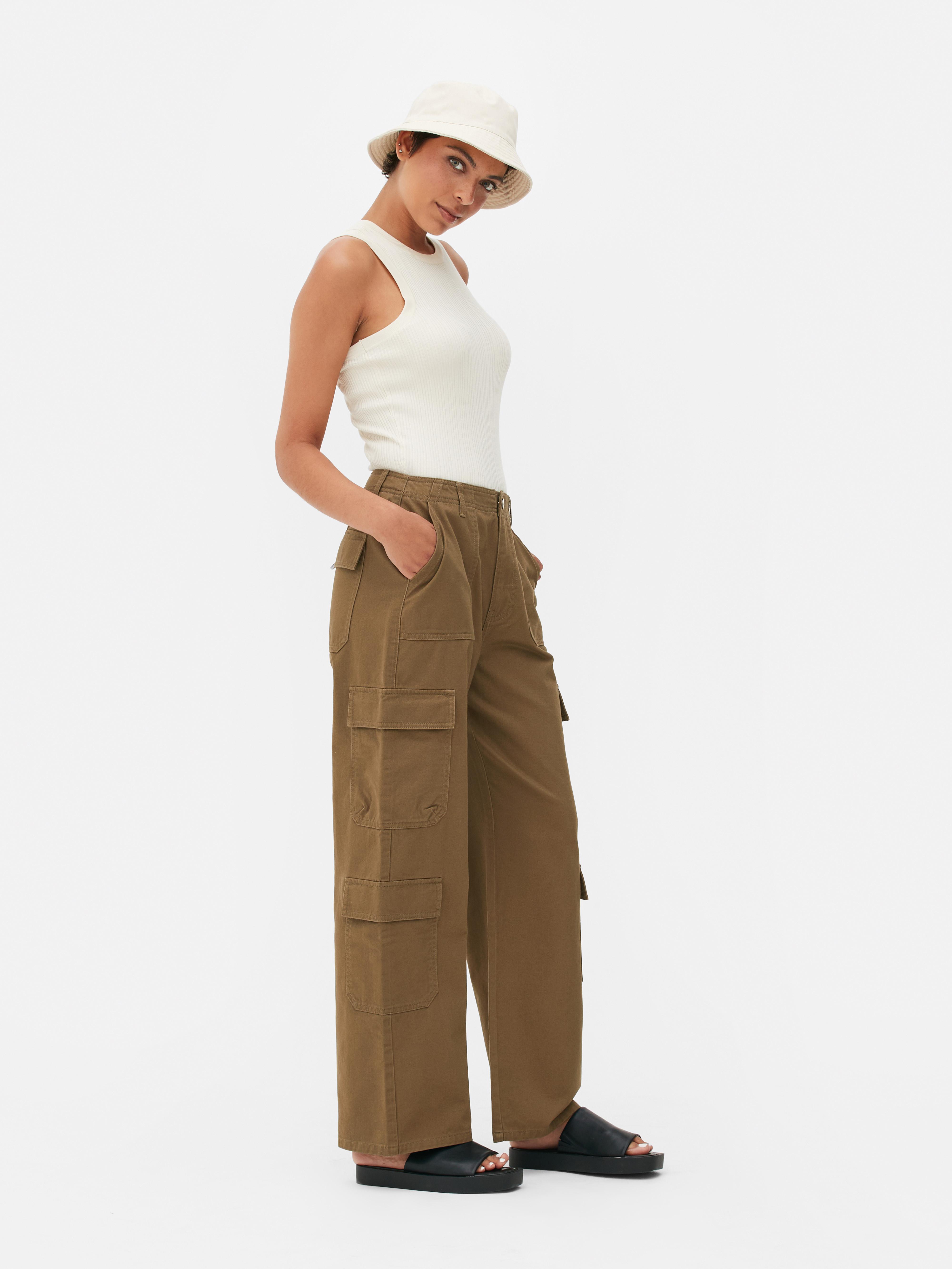 Pantaloni cargo a gamba dritta