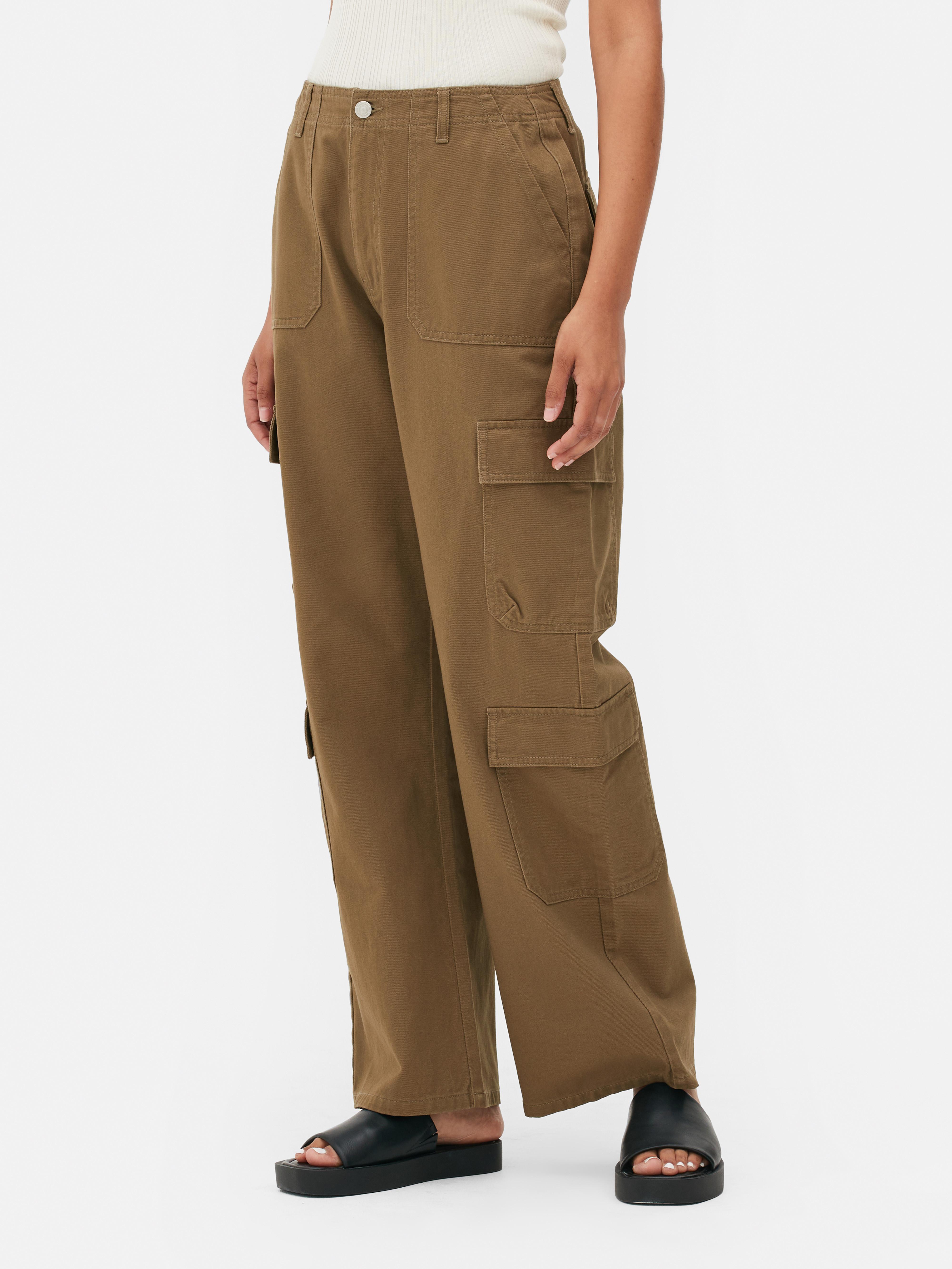 Pantaloni cargo a gamba dritta