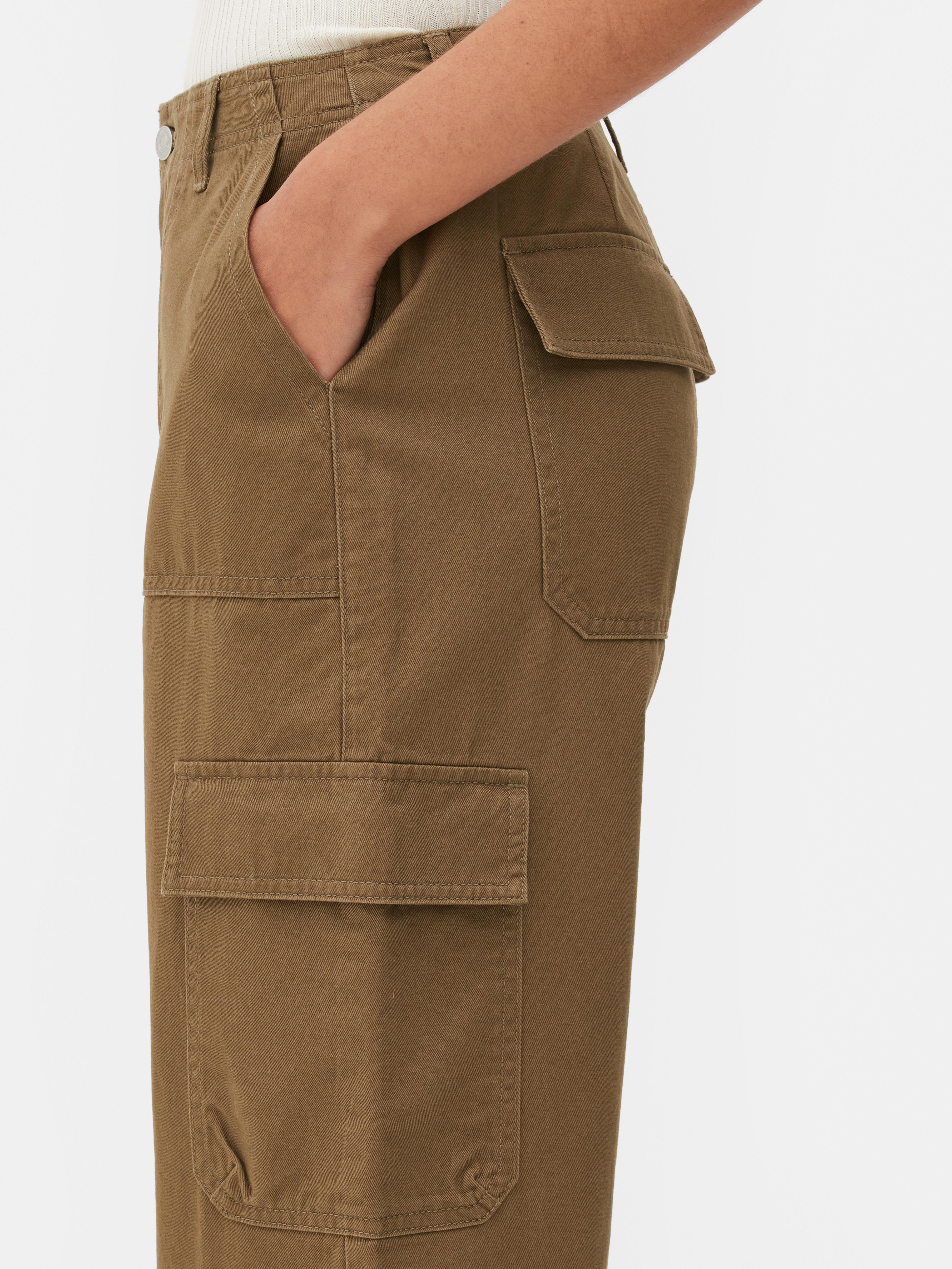 Pantaloni cargo a gamba dritta