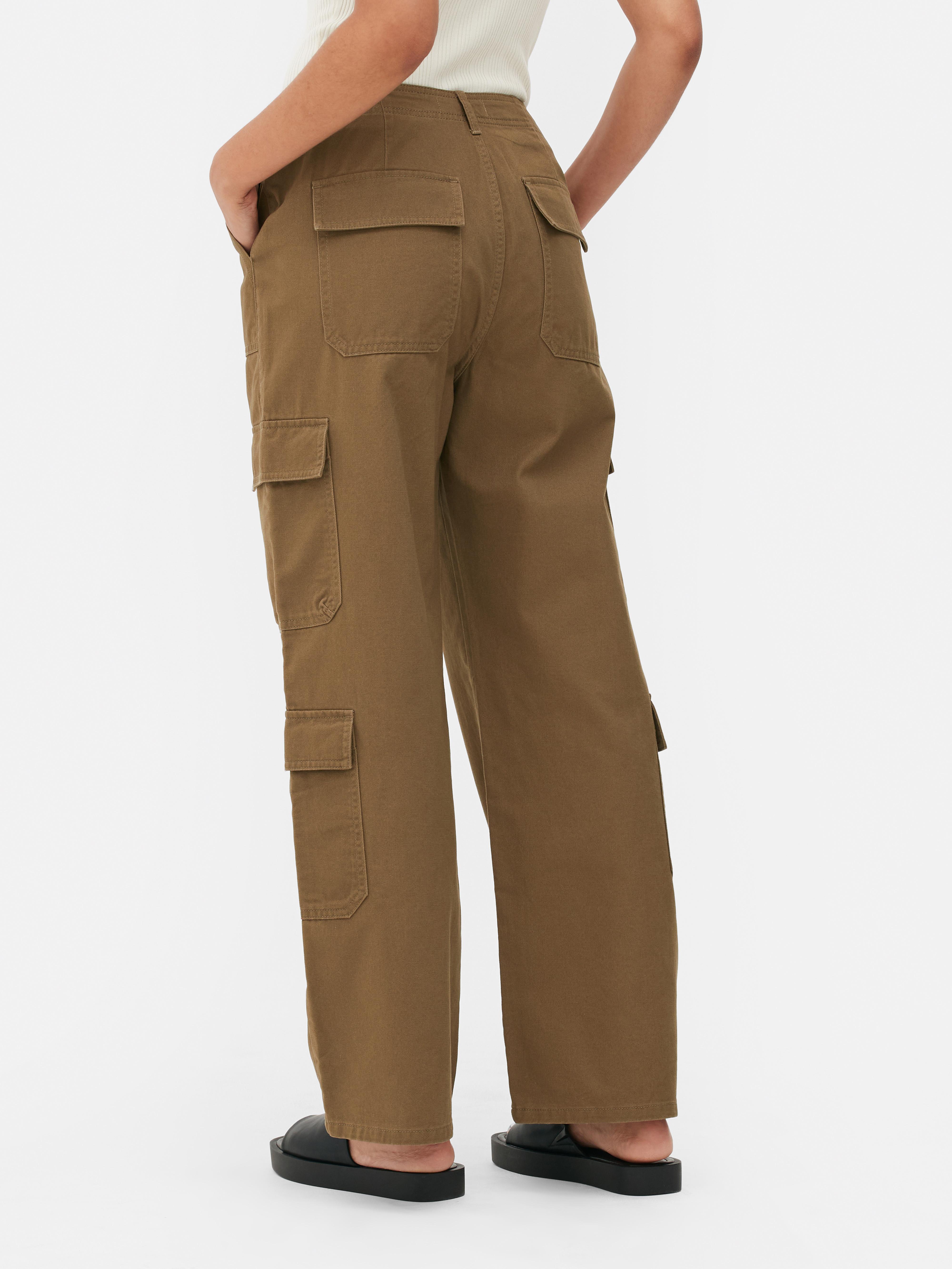 Pantaloni cargo a gamba dritta