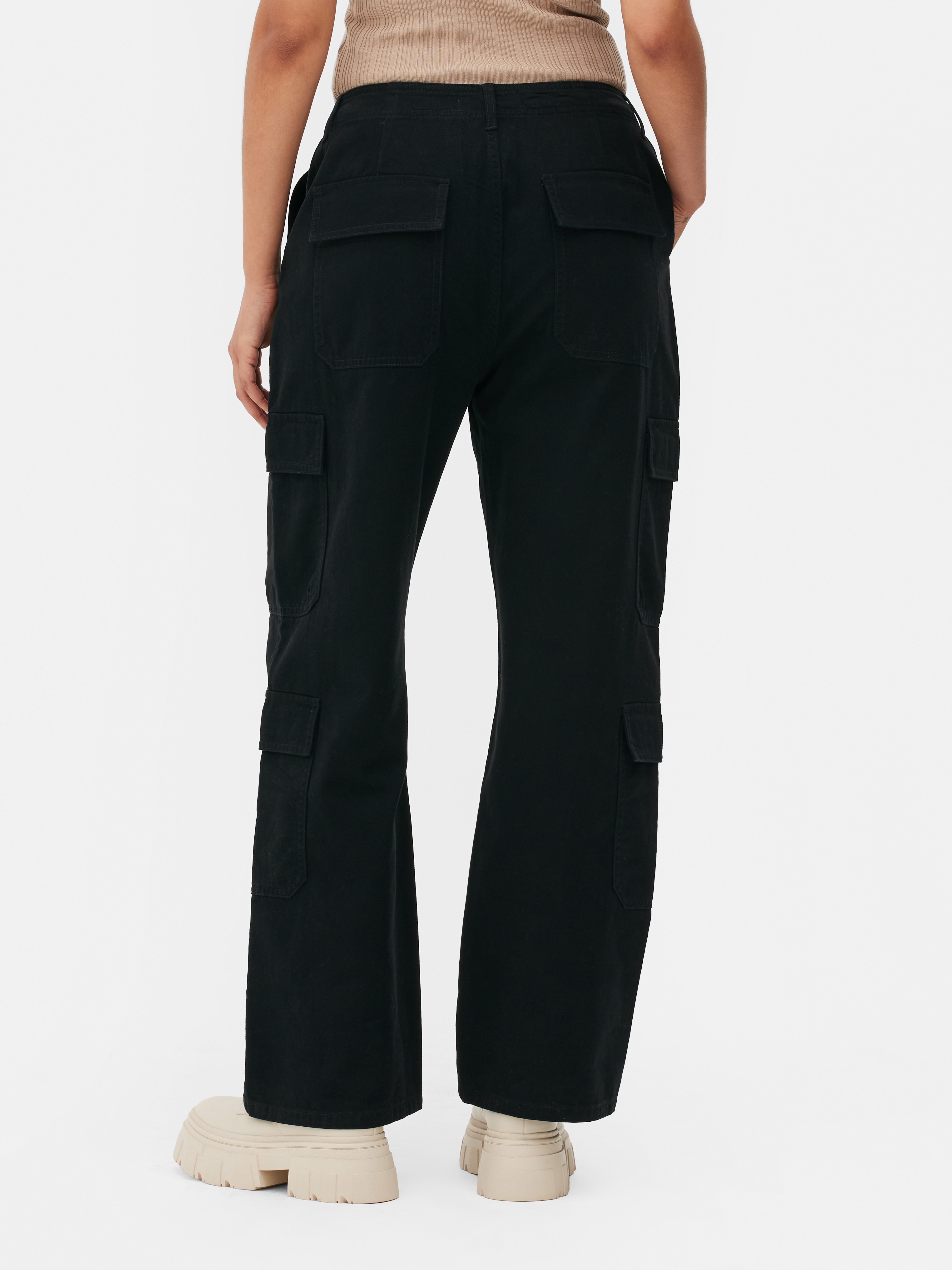 Womens Oversized Denim Cargo Pants With Multi Pockets Relaxed Streetwear  Ladies Cargo Trousers Primark For Women Style #230823 From B121144507,  $27.55