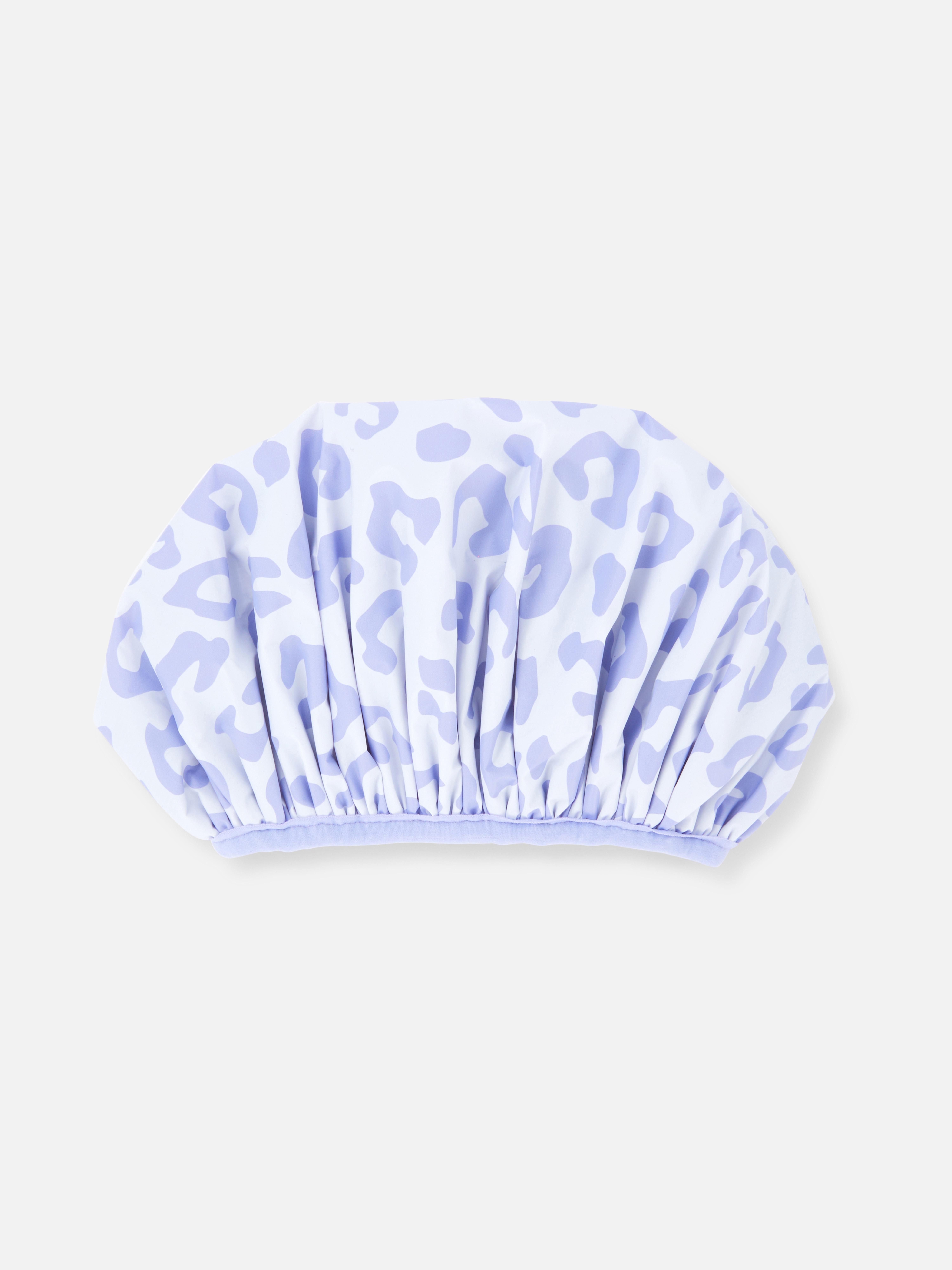 Purple Leopard Towel Shower Cap Primark