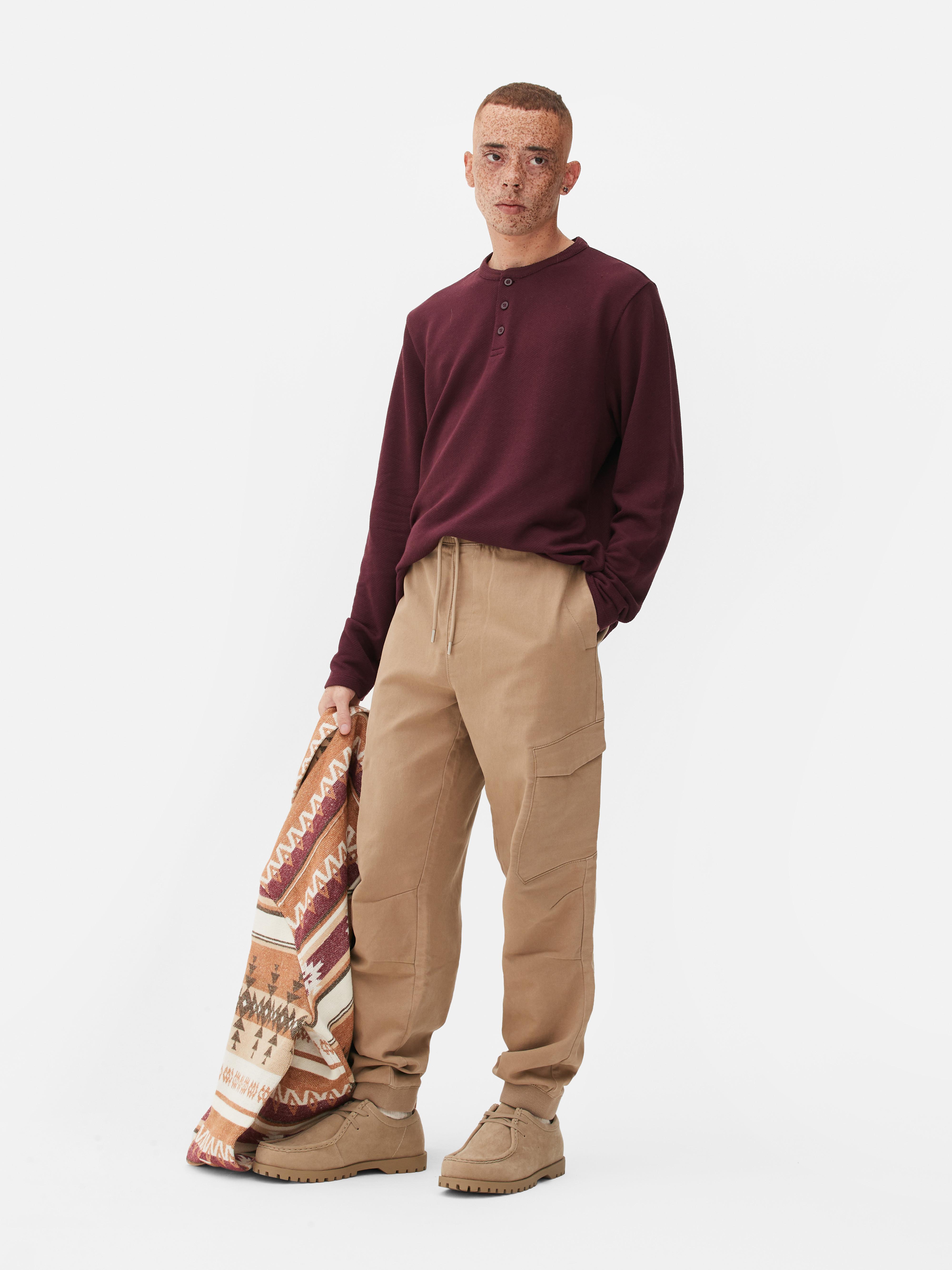 RELAXED CARGO MEN'S BROWN JOGGER