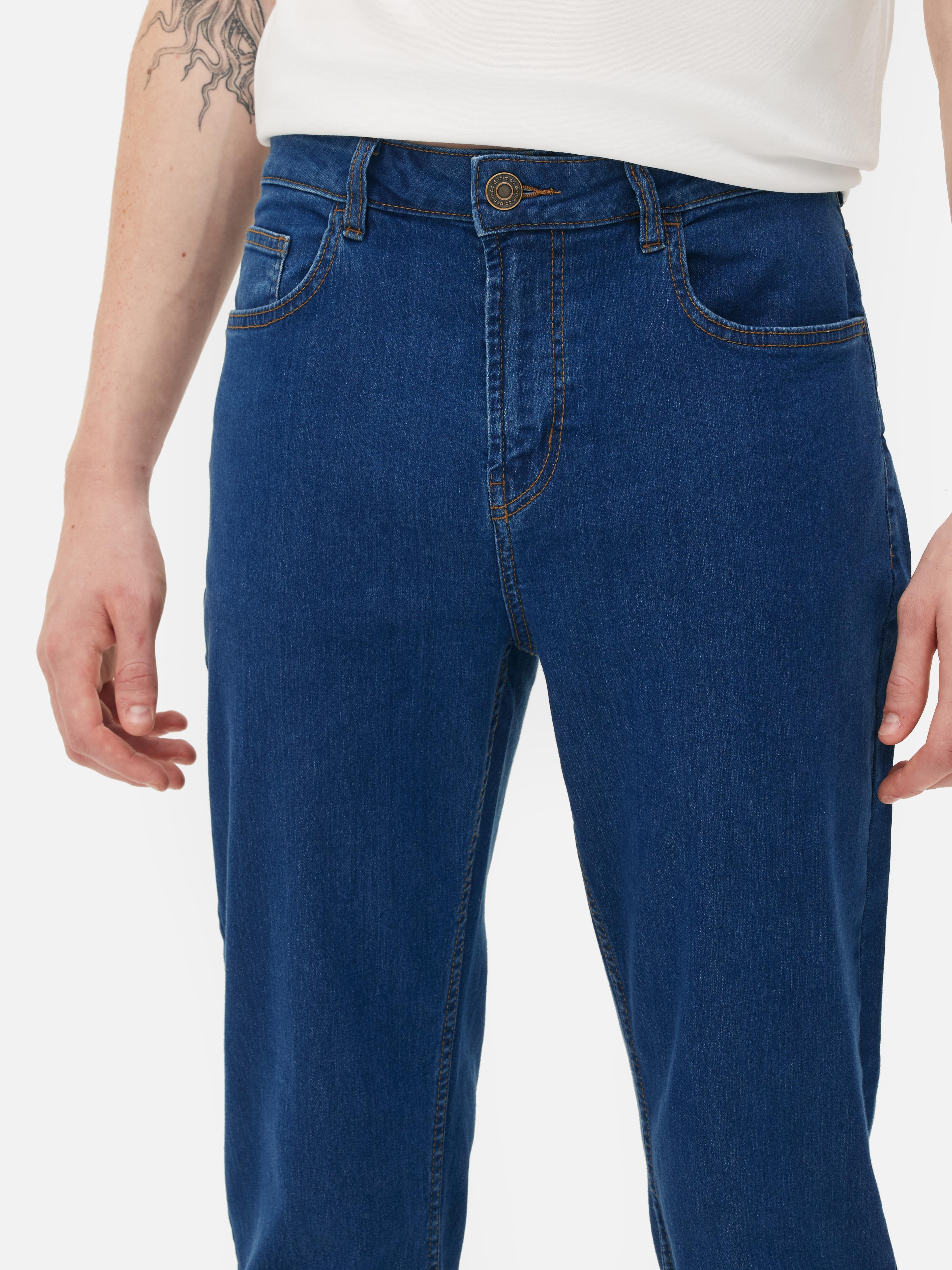 Mens Mid Blue Slim Fit Denim Jeans | Primark