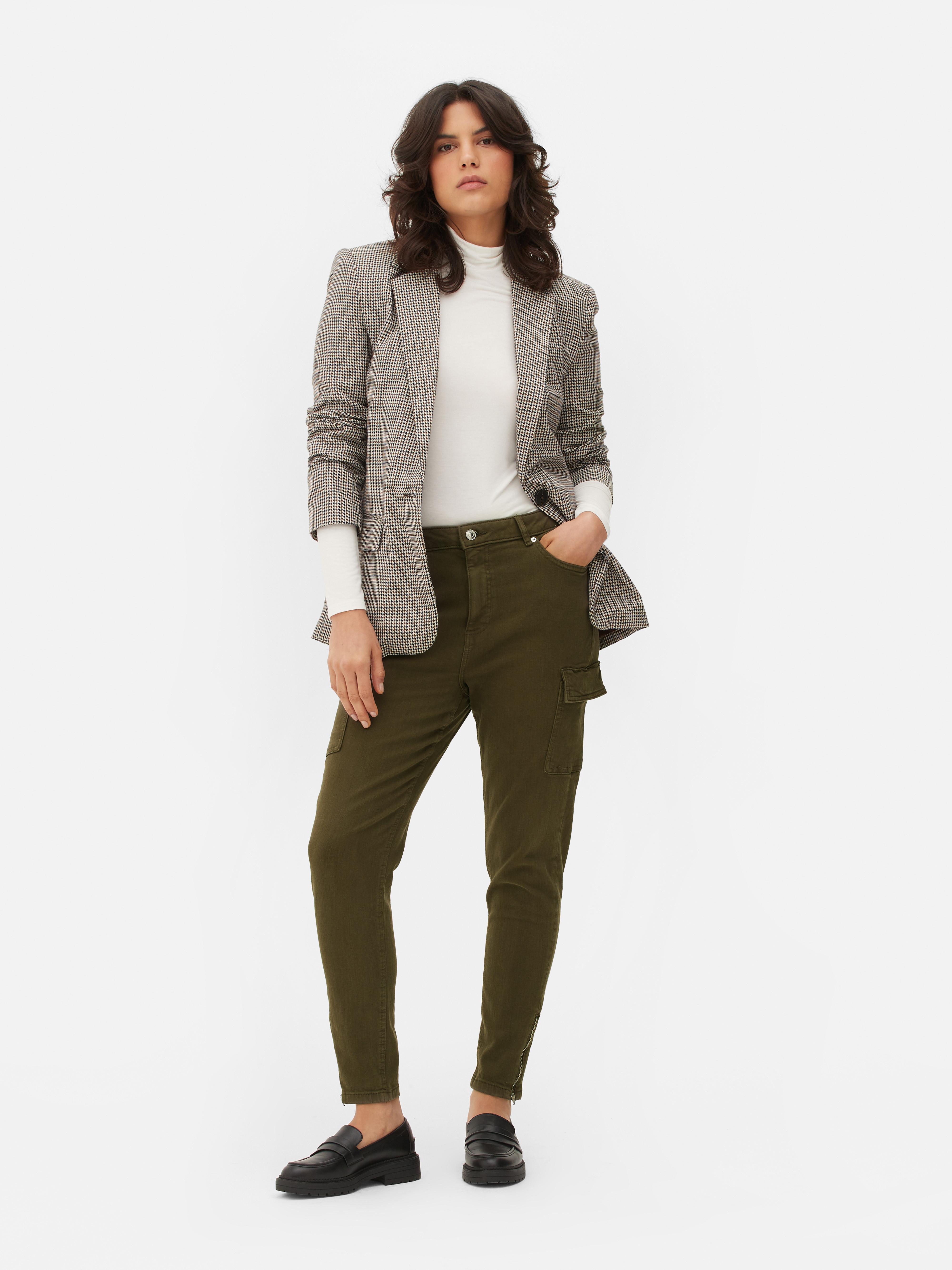 Olive cargo skinny on sale jeans