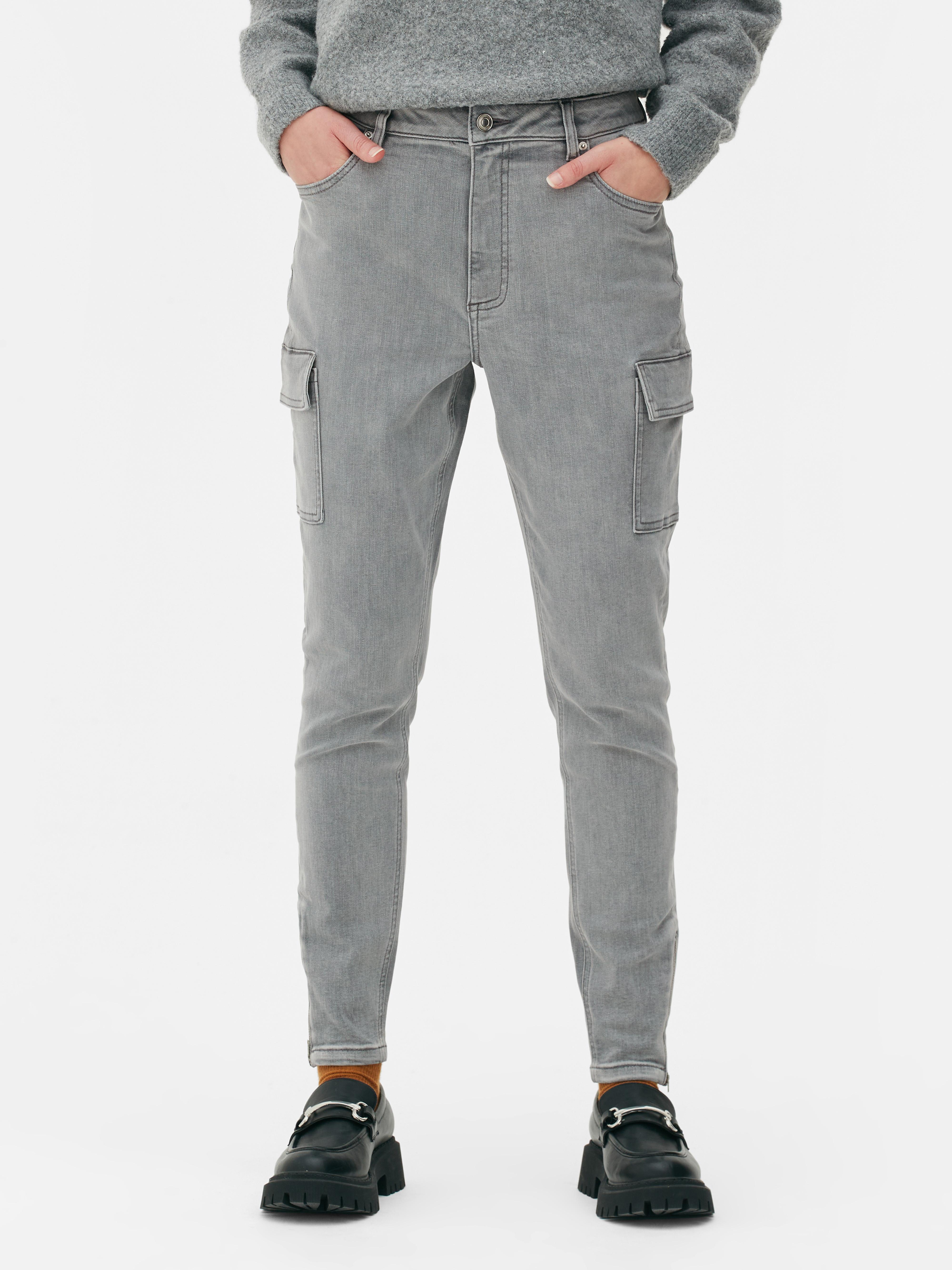  PacSun Joggers cargo de rendimiento con cremallera gris para  hombre, Gris : Ropa, Zapatos y Joyería