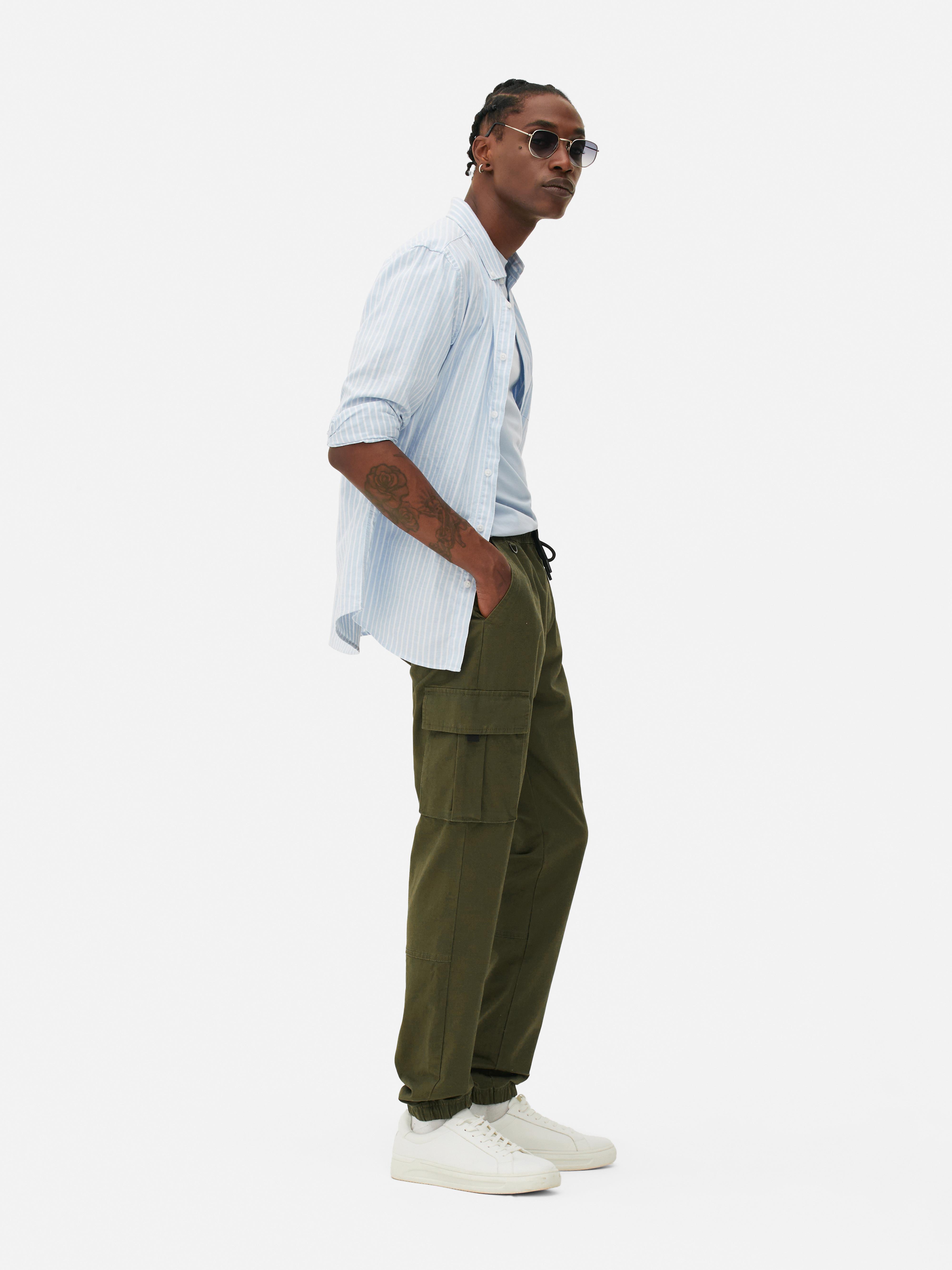 Pantalon cargo avec cordon de serrage