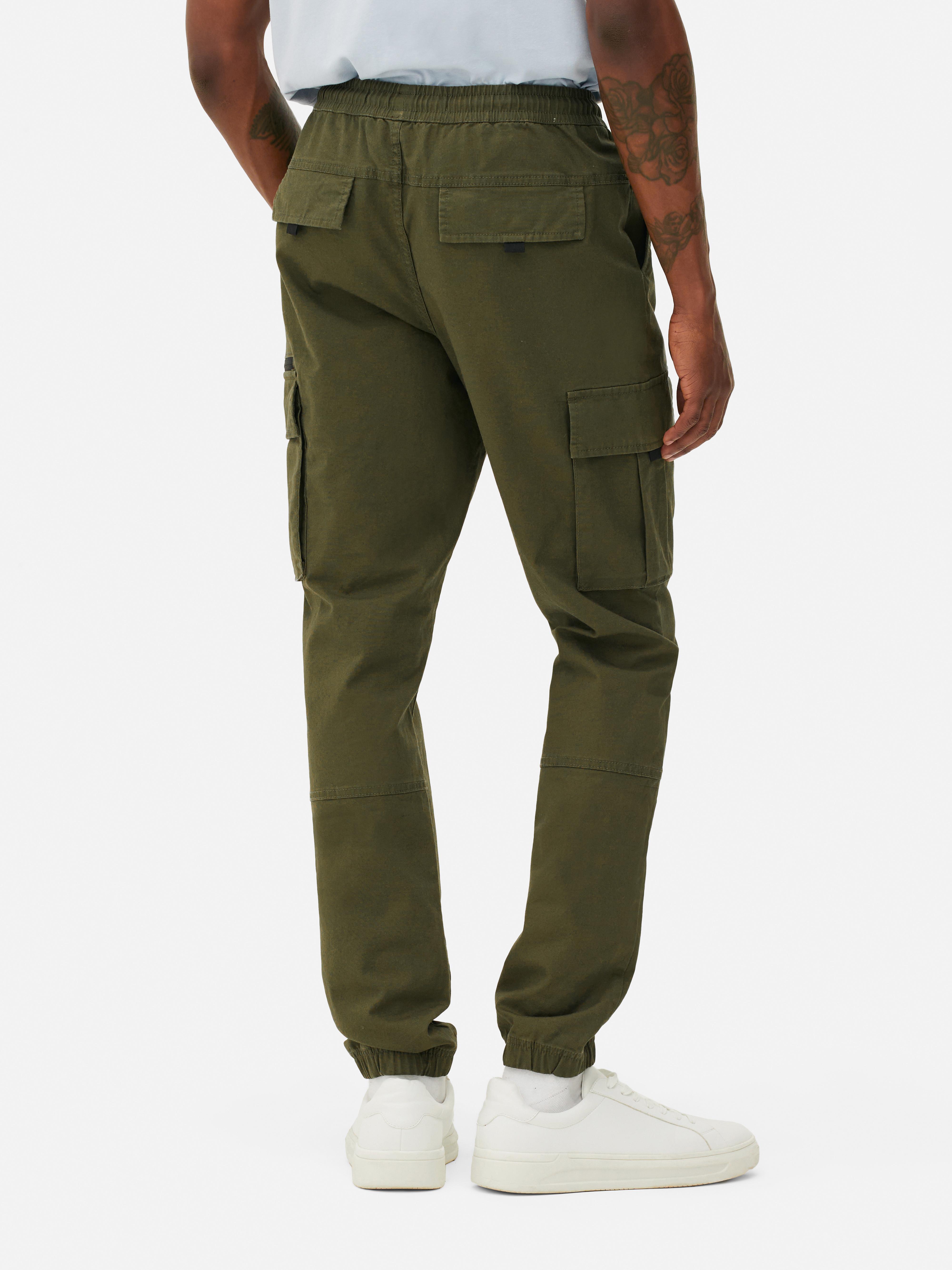 Pantalones cargo con cord n de ajuste Primark