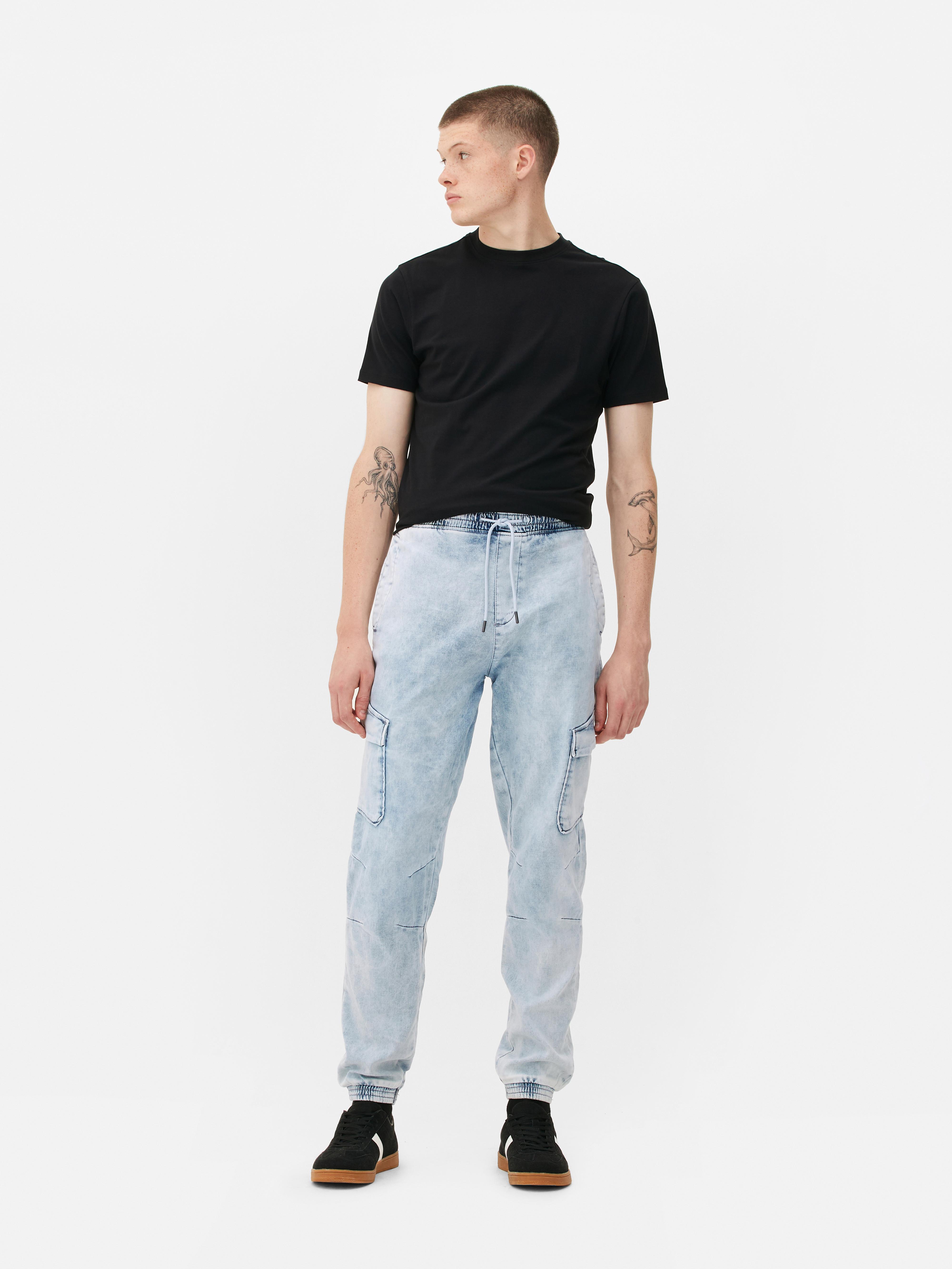 Cargo on sale jeans blue