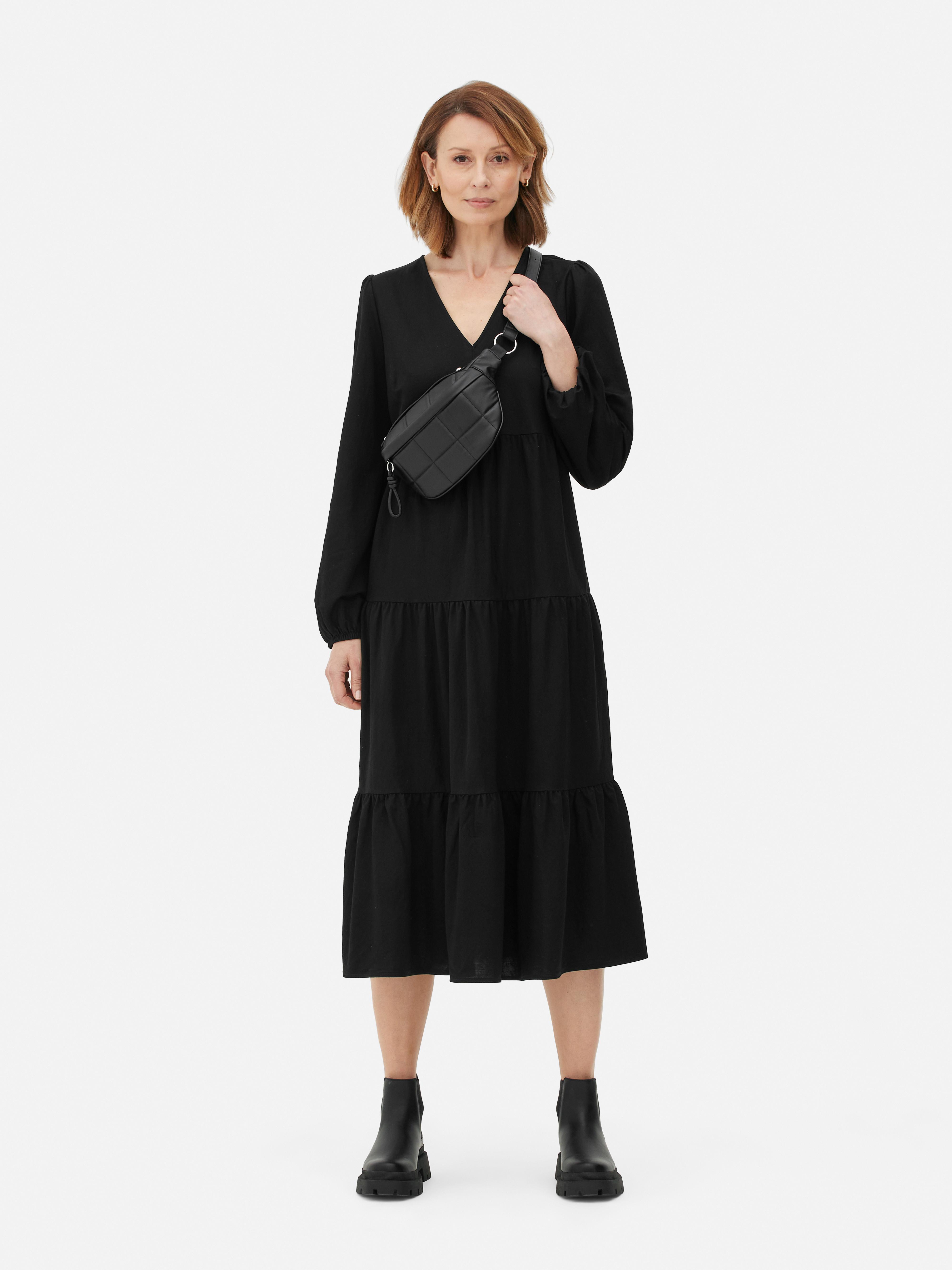 V-Neck Tiered Maxi Dress | Primark