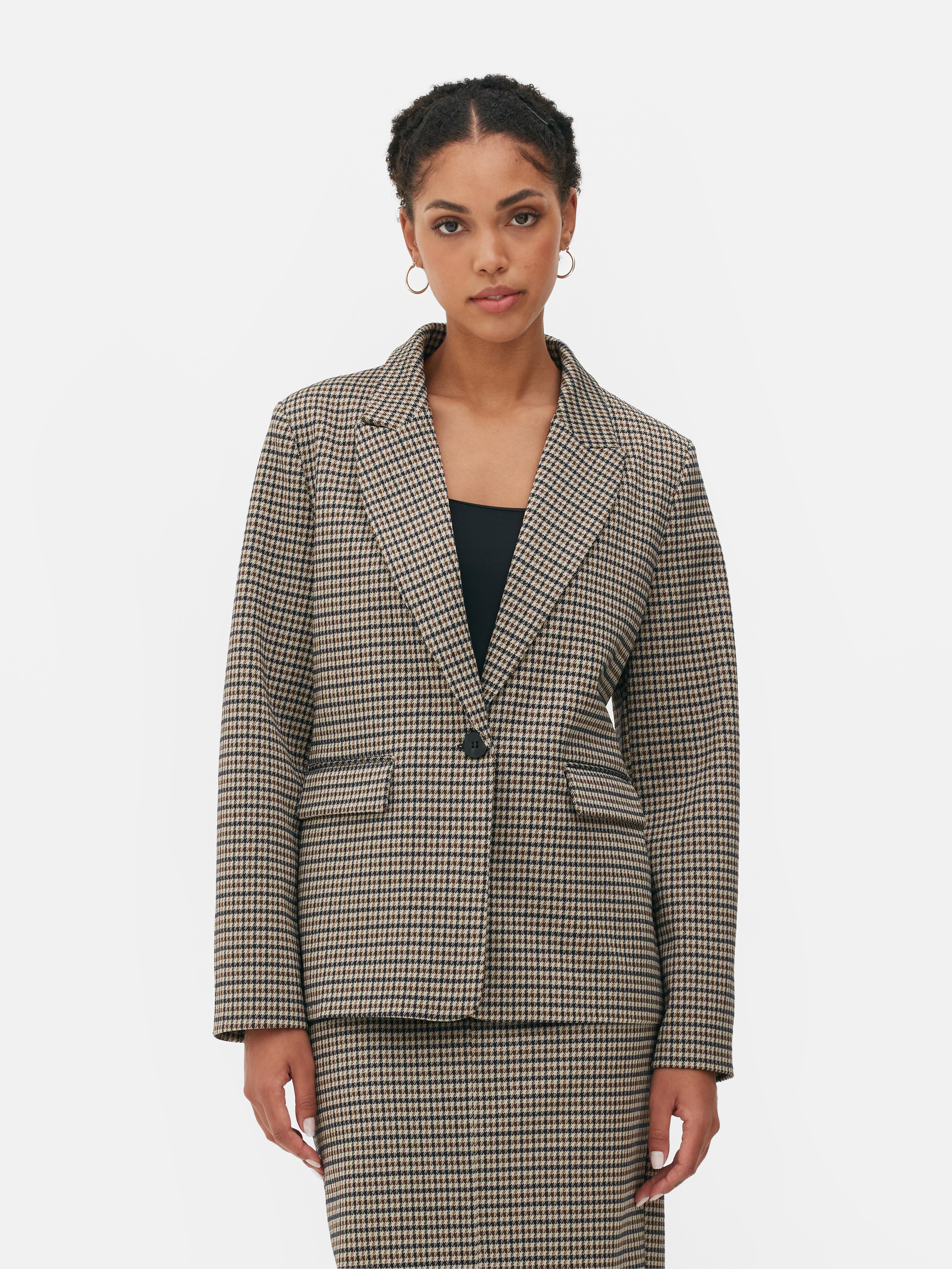 Primark on sale checked blazer