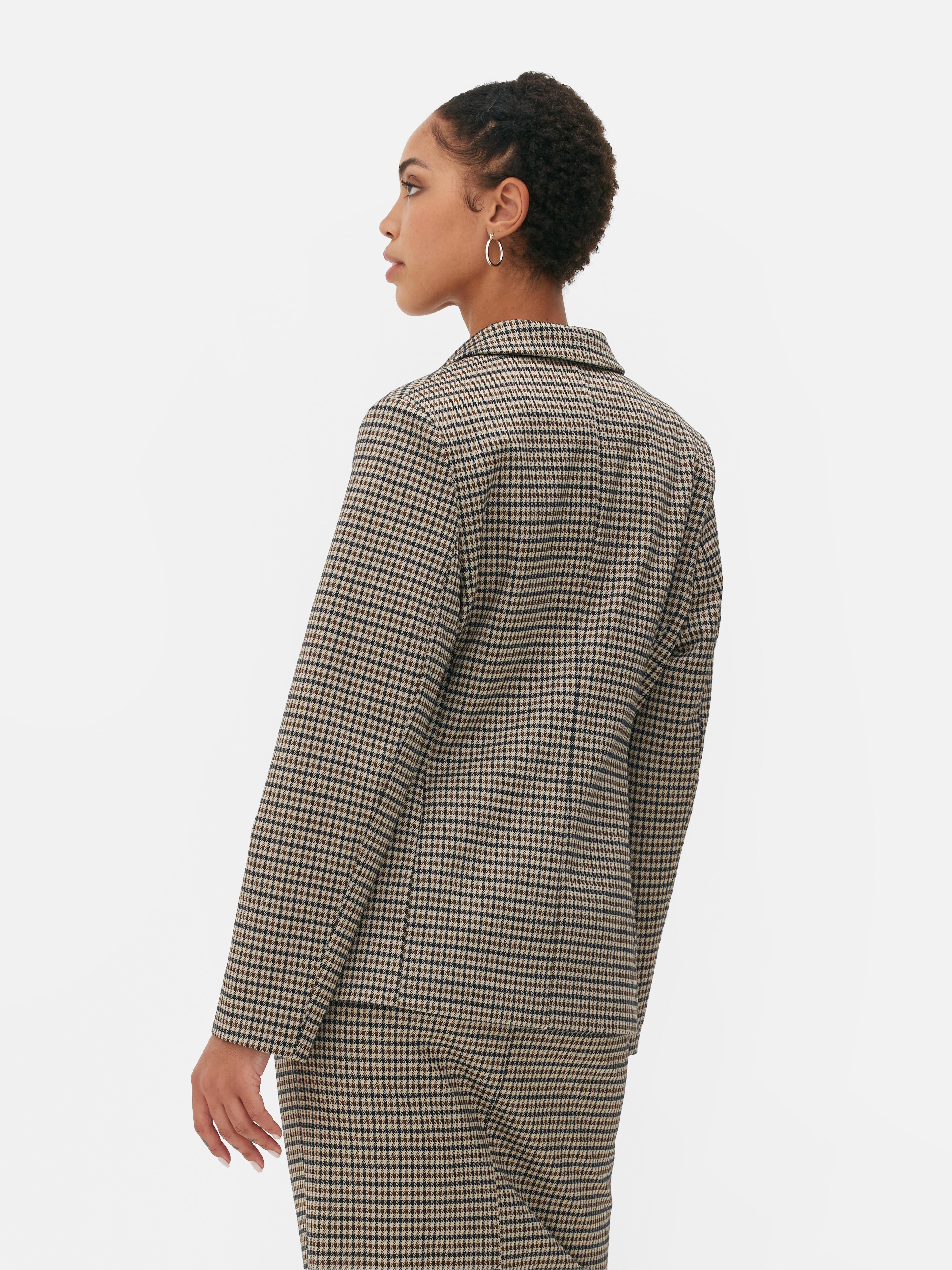 Check Single-Breasted Blazer