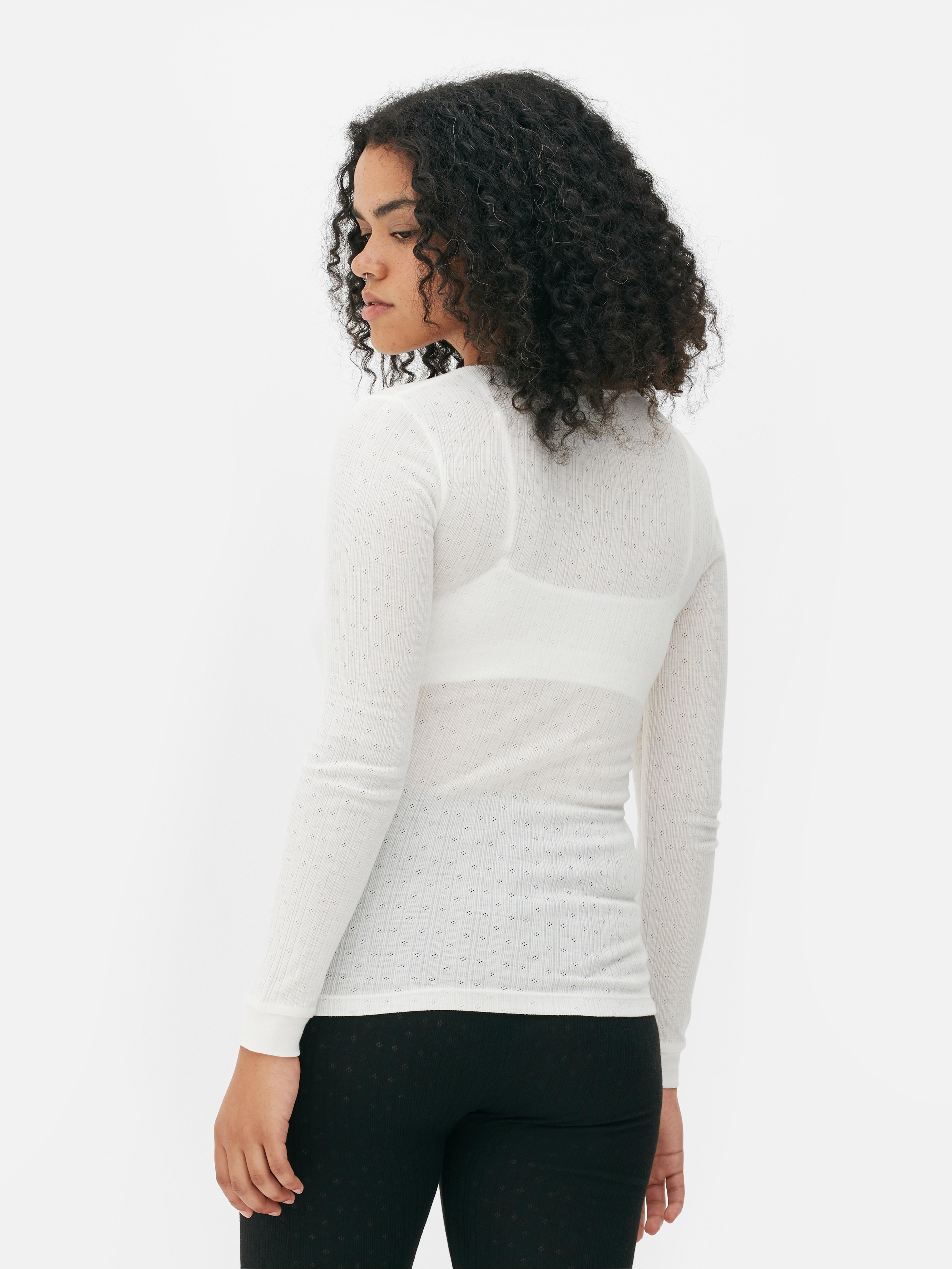 Thermal Ribbed Long Sleeve Top