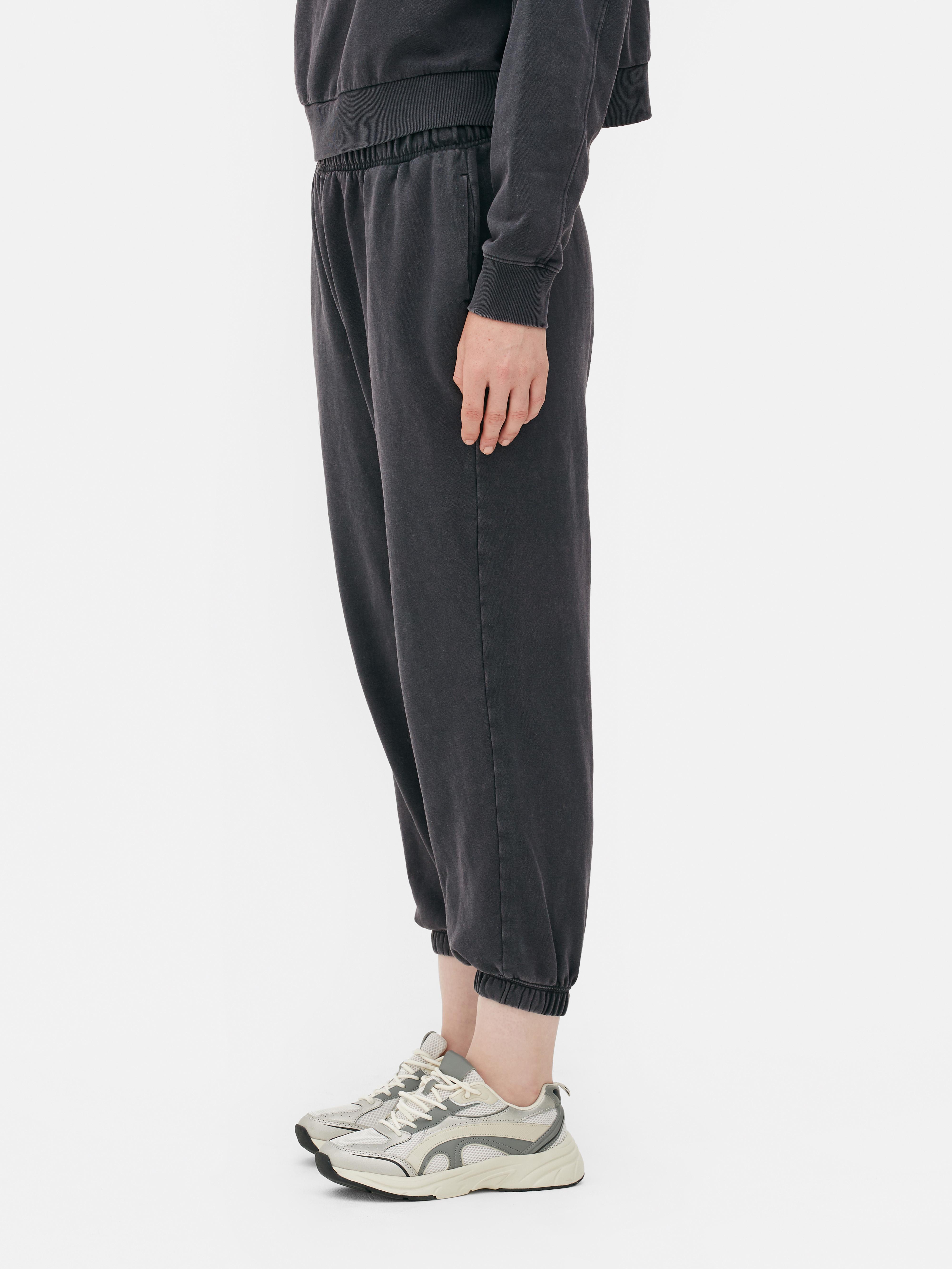 Cotton Rich Acid Wash Joggers