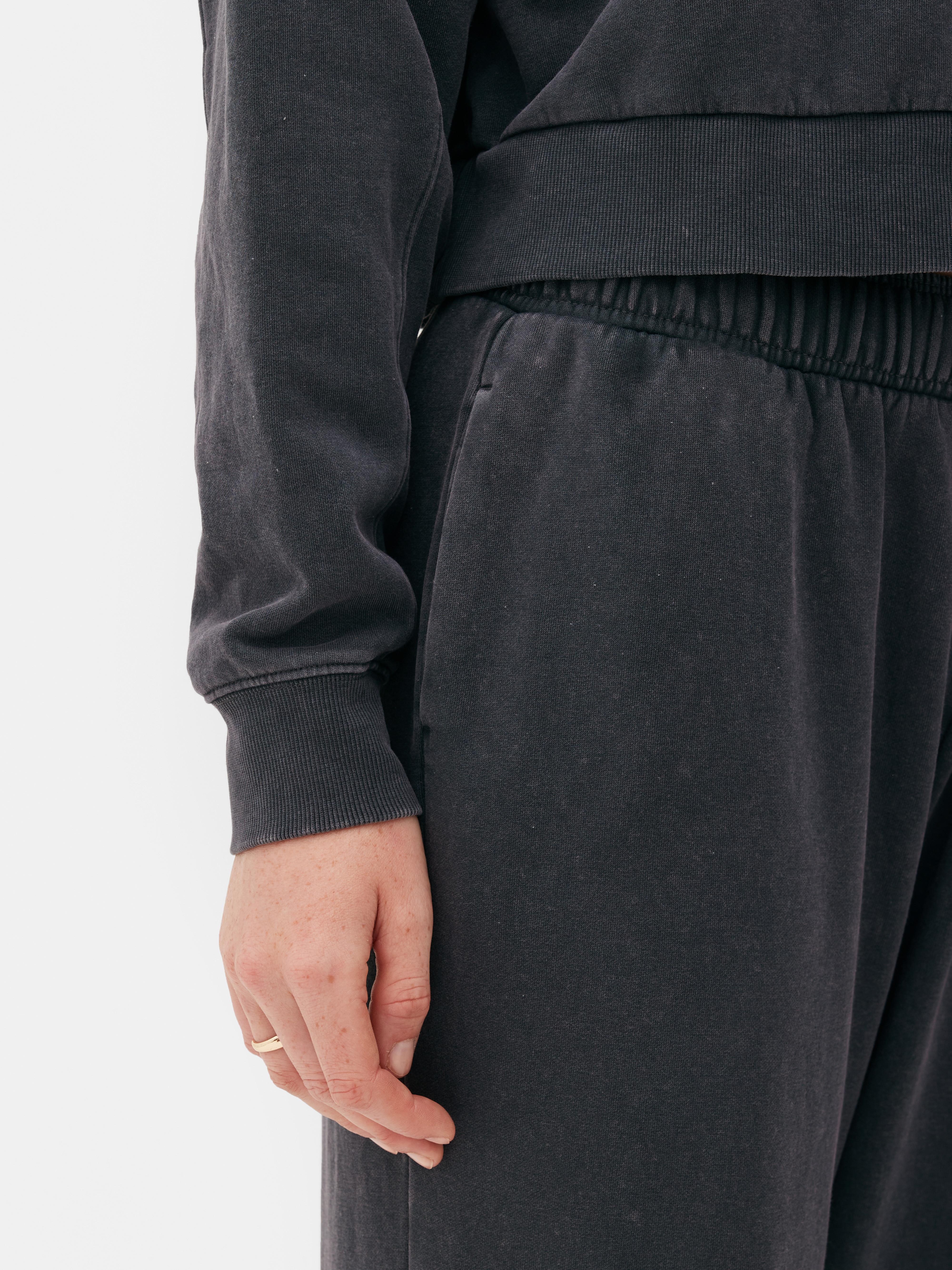Cotton Rich Acid Wash Joggers