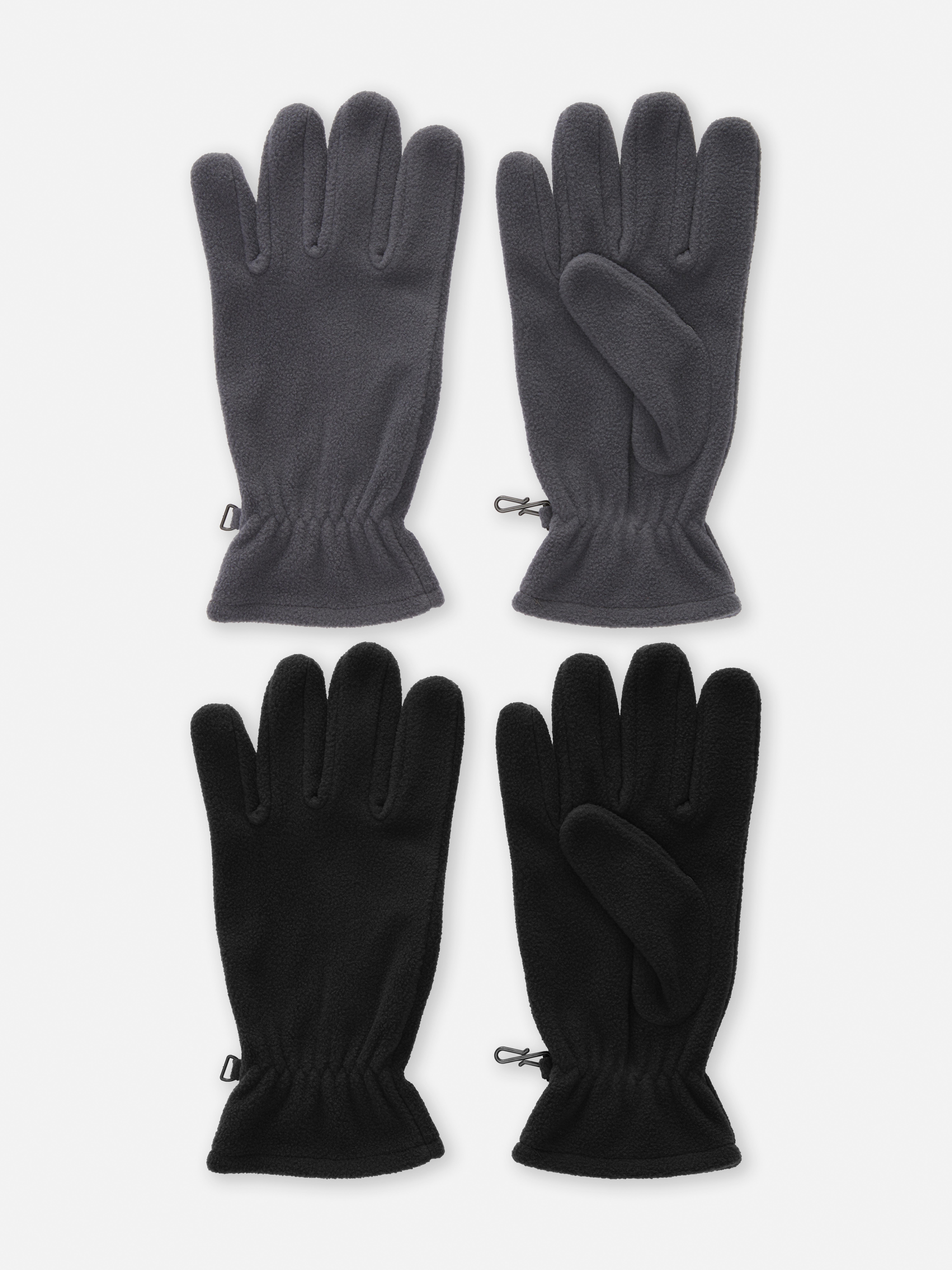 Handschuhe aus Fleece, 2er-Pack
