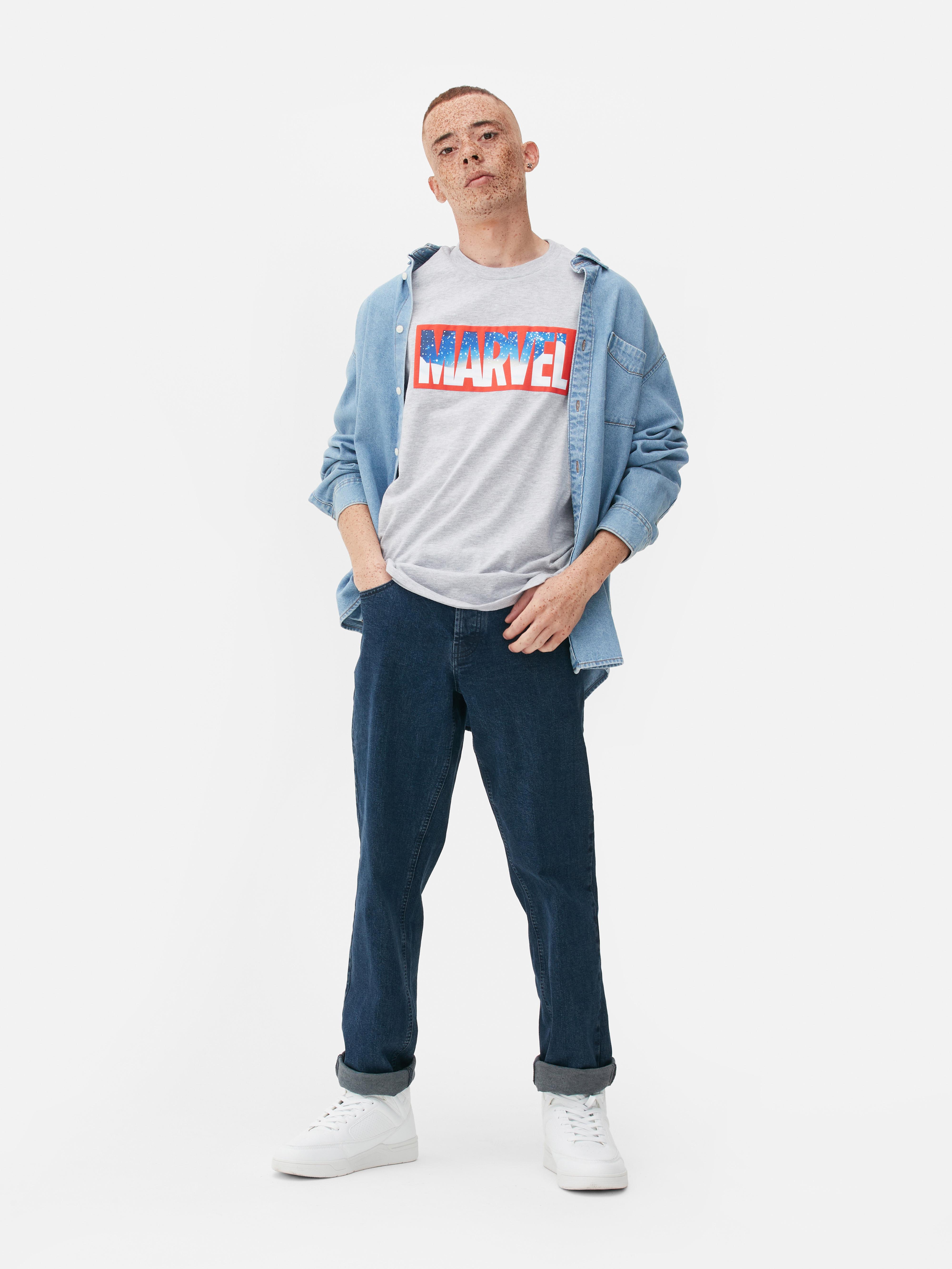 T-shirt à manches courtes et logo Marvel