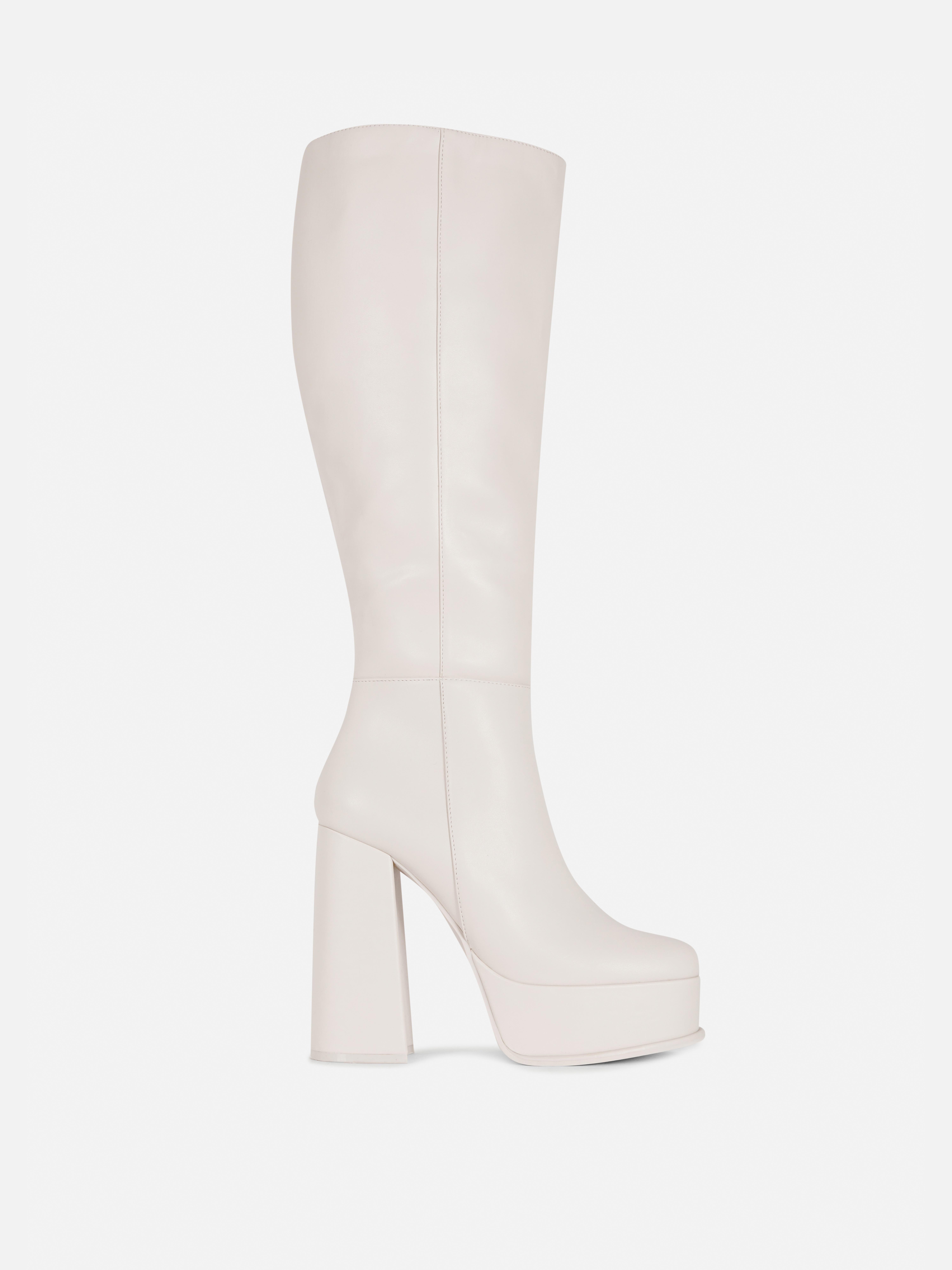 Rita Ora Knee-High Platform Boots