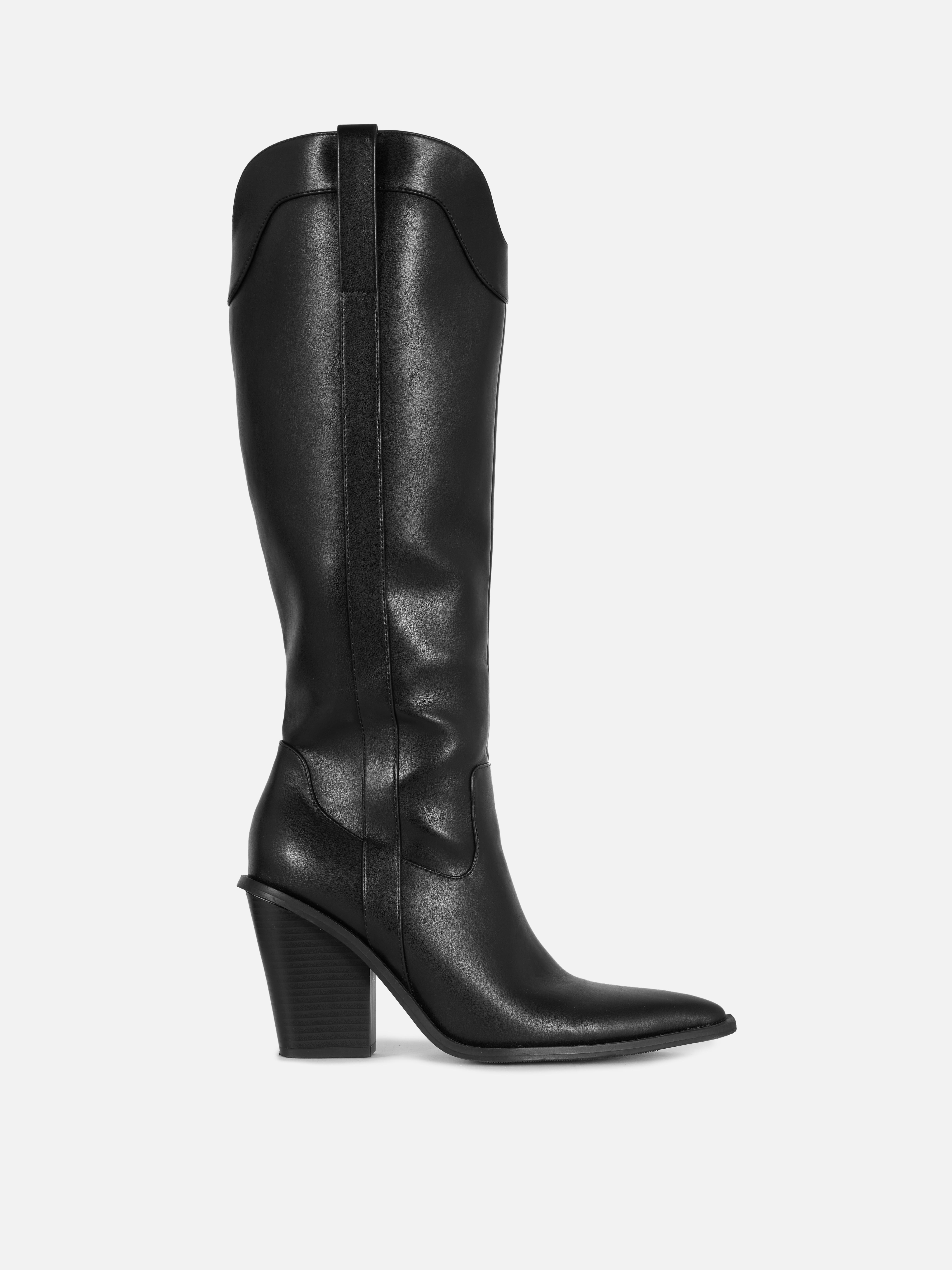 Rita Ora Faux Leather Cowboy Boots