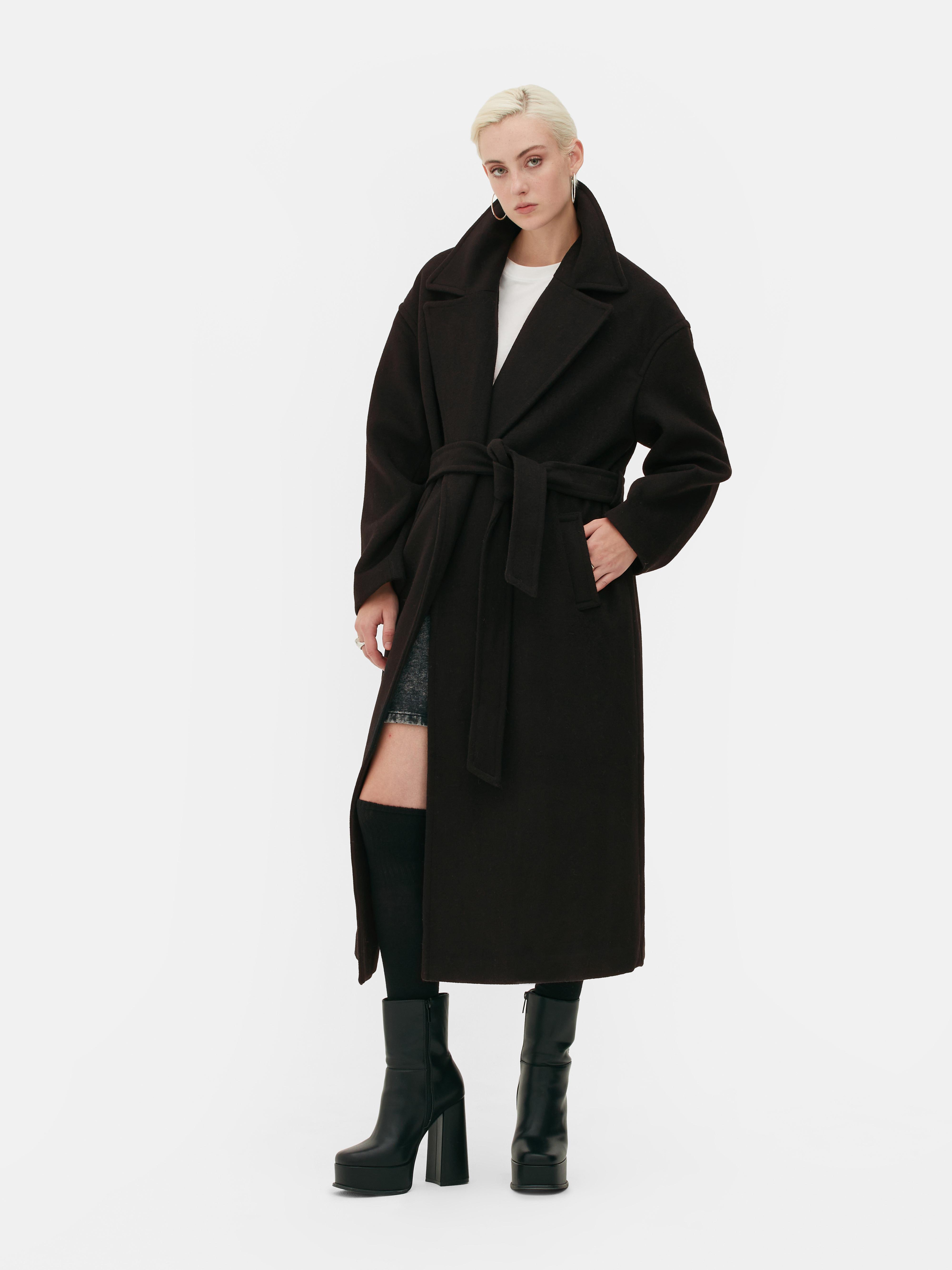 Manteau cache-cœur long Rita Ora