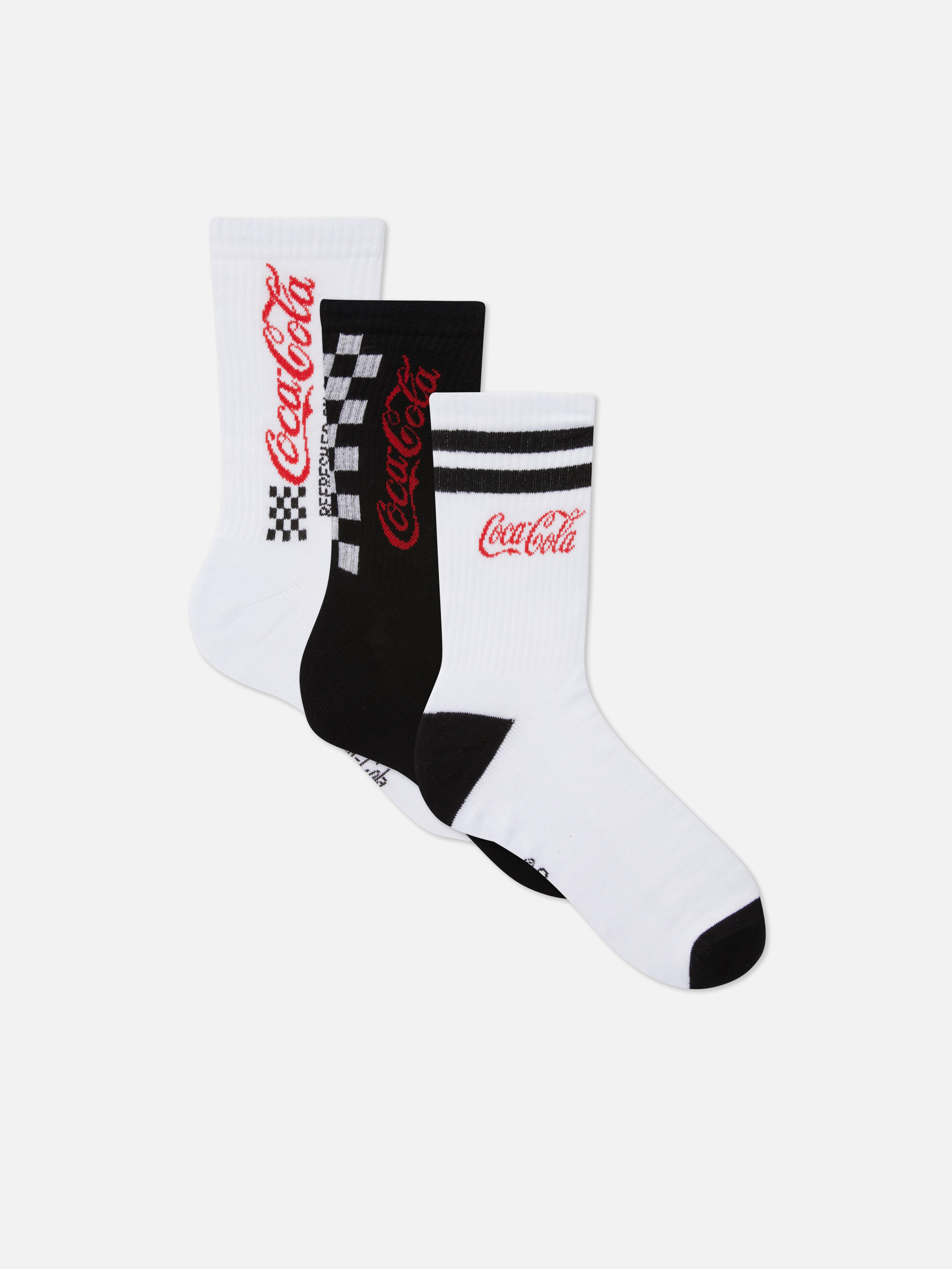 3pk Coca-Cola Socks | Primark