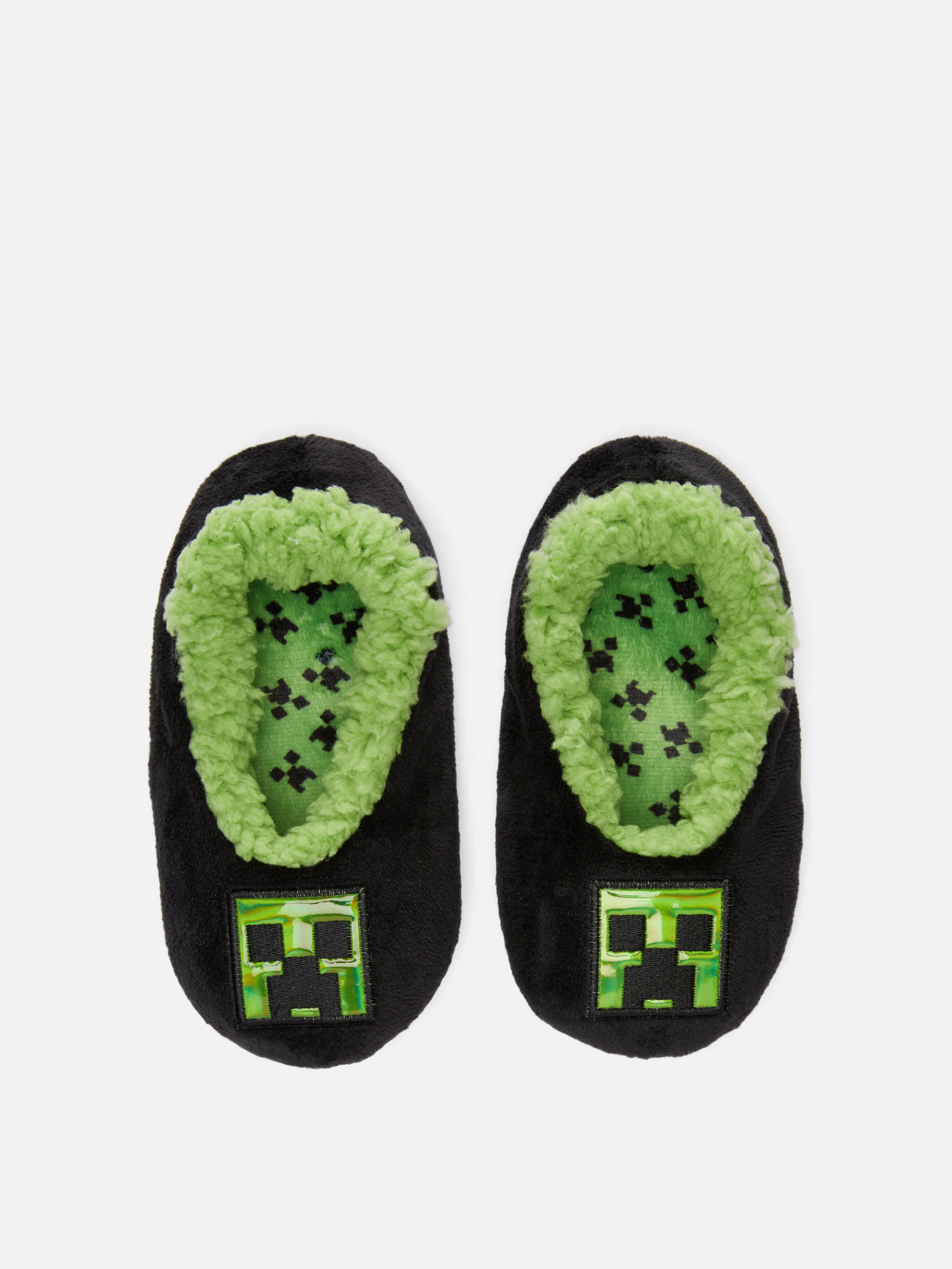 Minecraft Fleece Slippers
