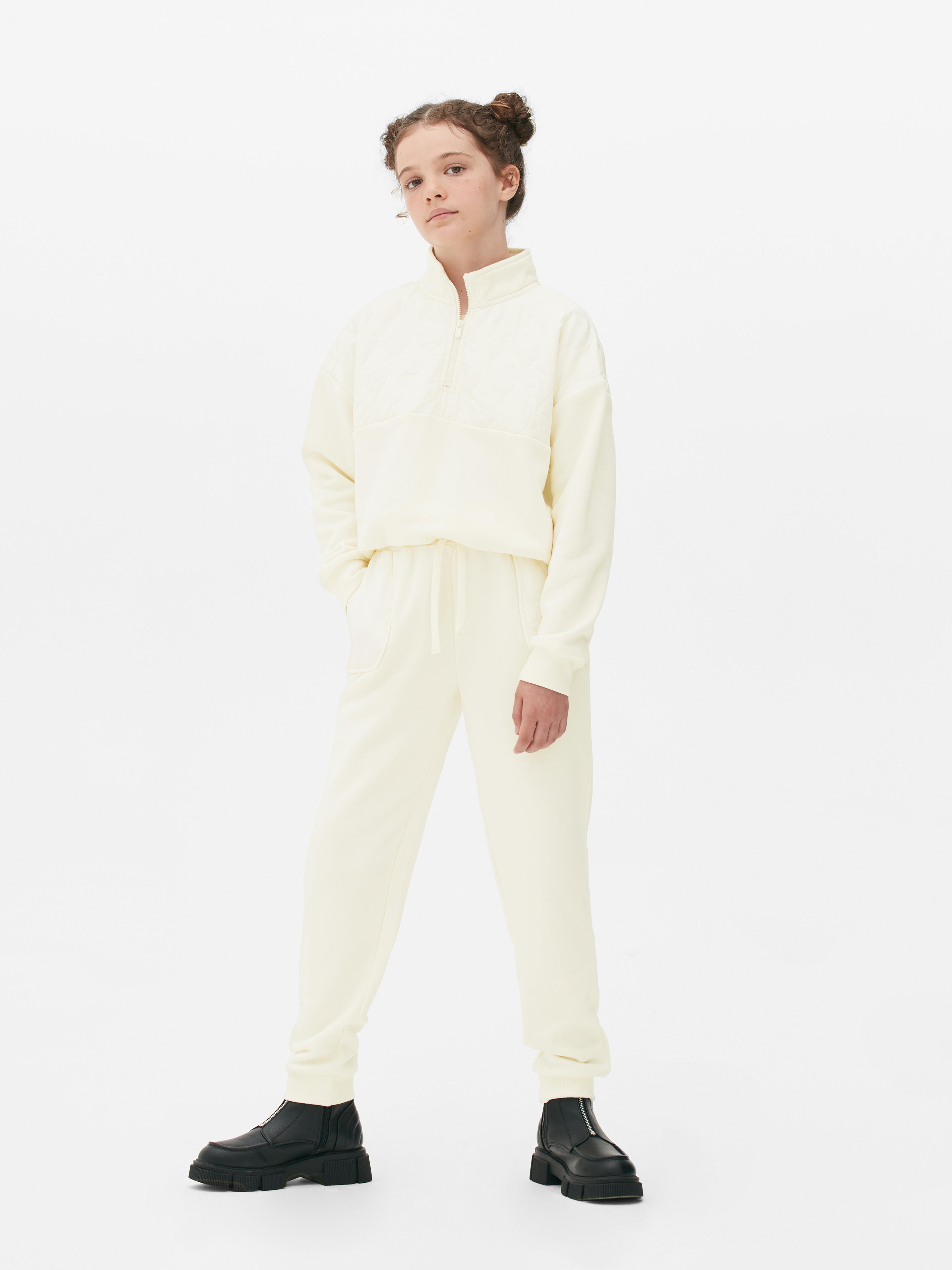 Pantaloni da tuta con inserto trapuntato
