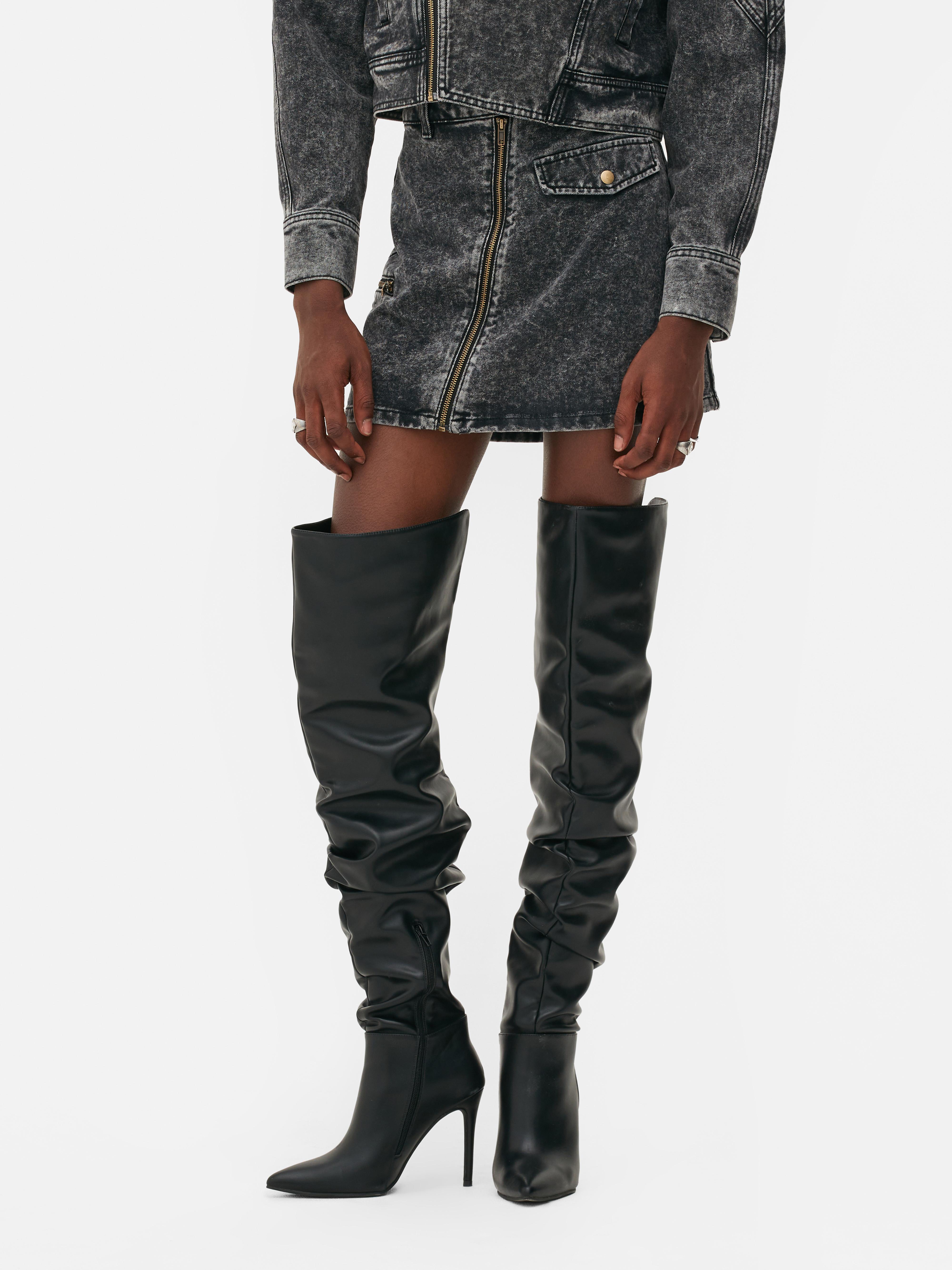 Acid wash minirok Rita Ora