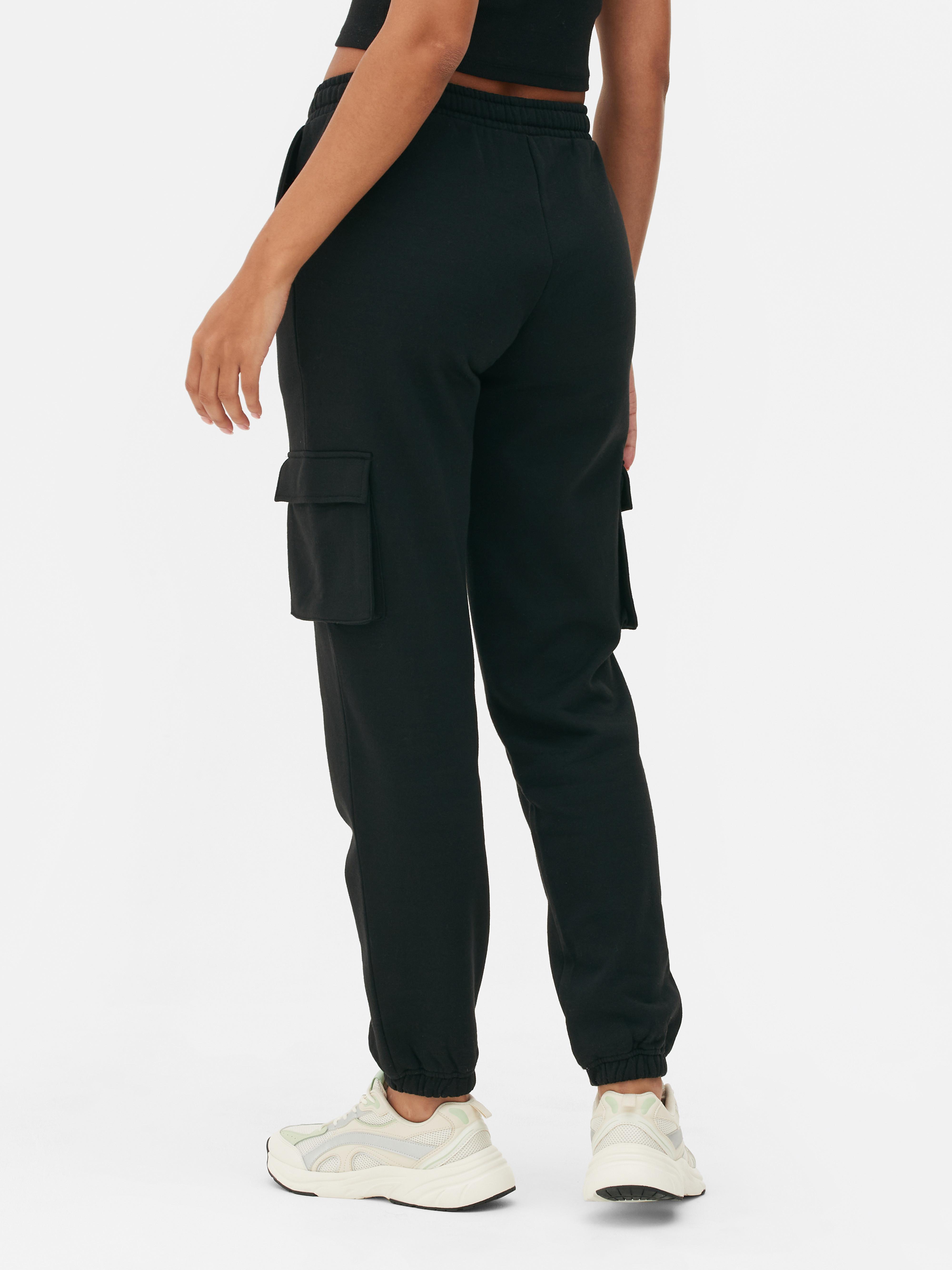 Buy Women Elasticated cuffs cargo jogger black s Online at Best Prices in  India - JioMart.