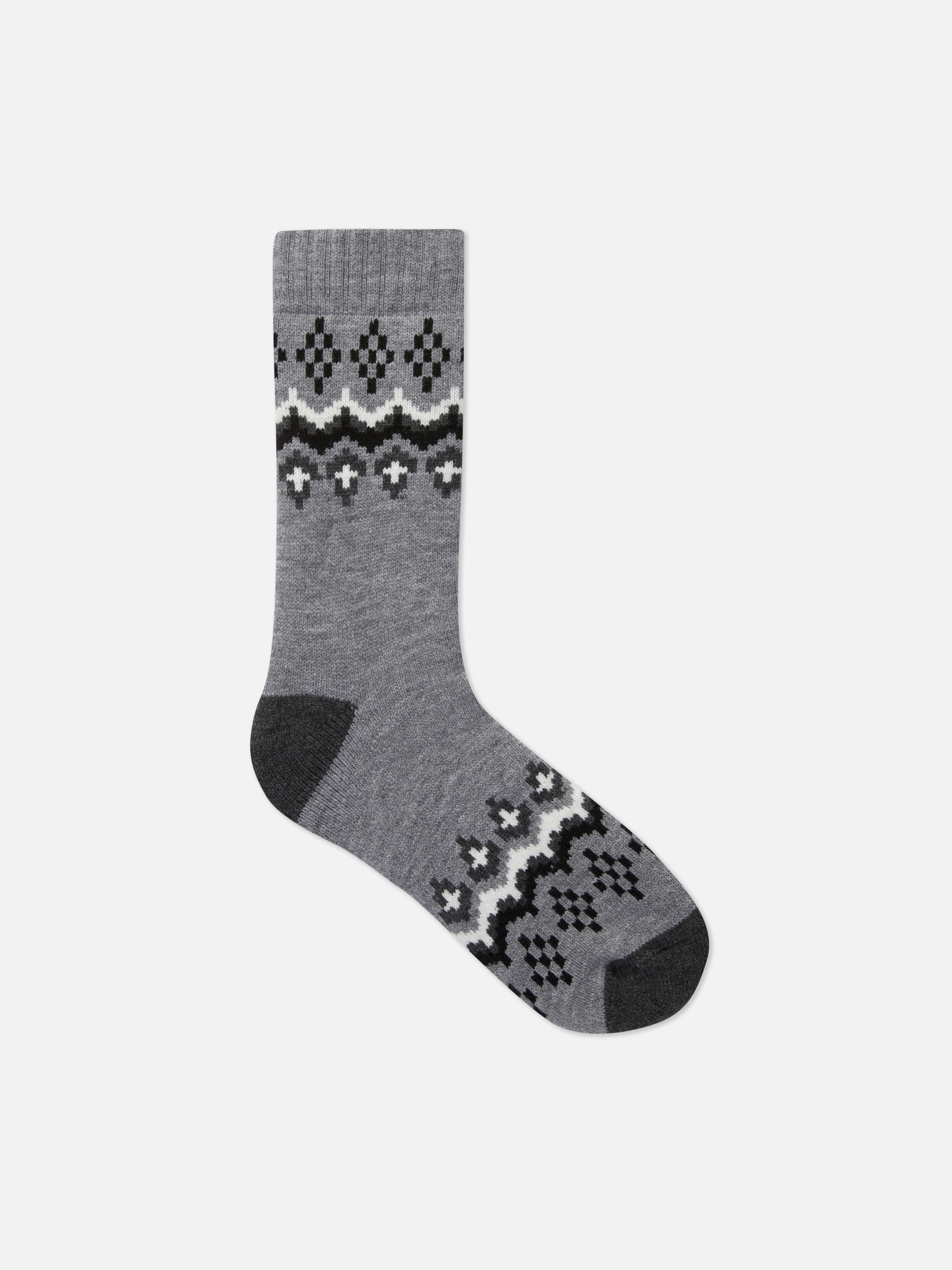 Gebreide sokken met jacquardprint