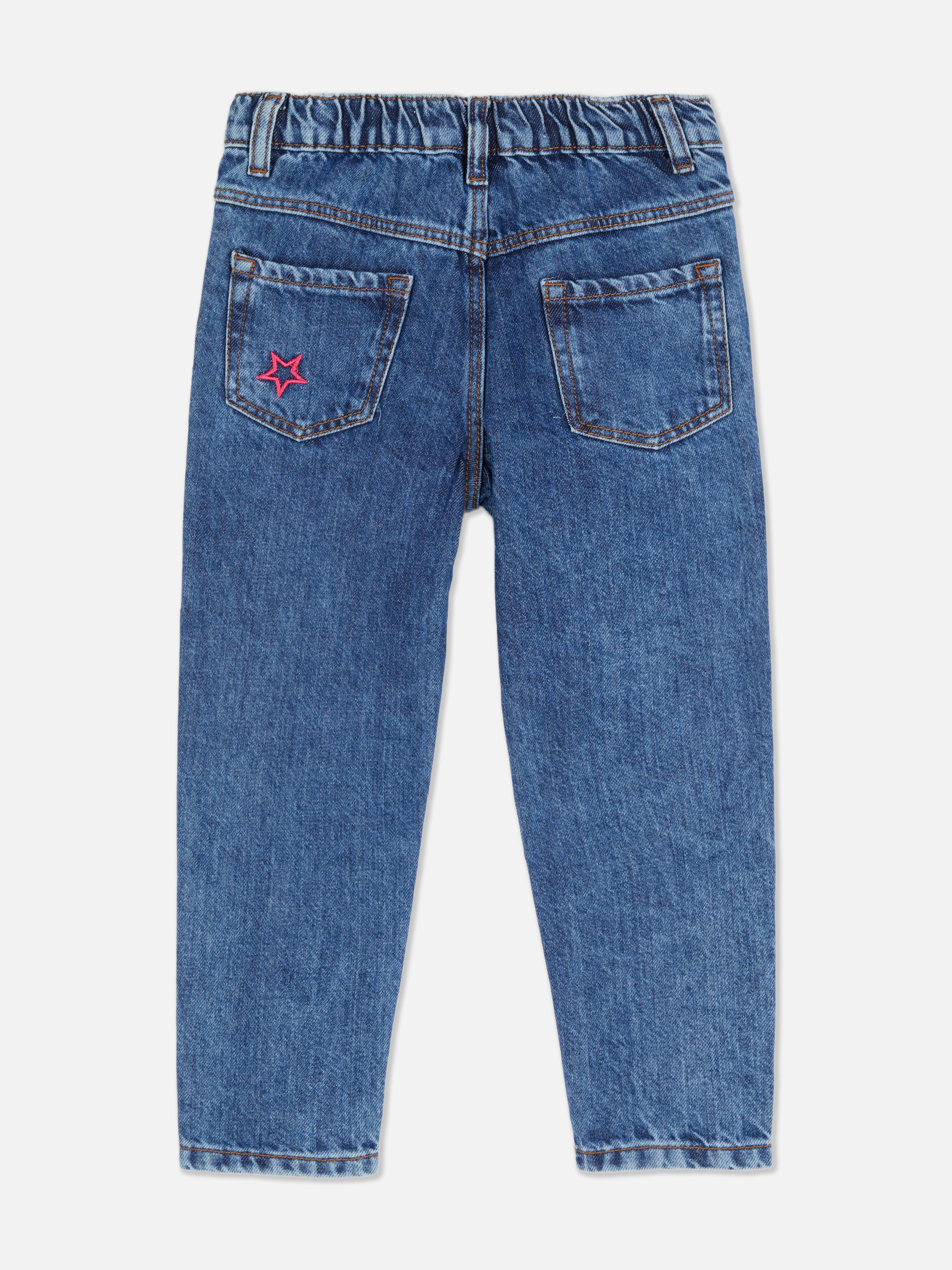 Star Embroidered Jeans