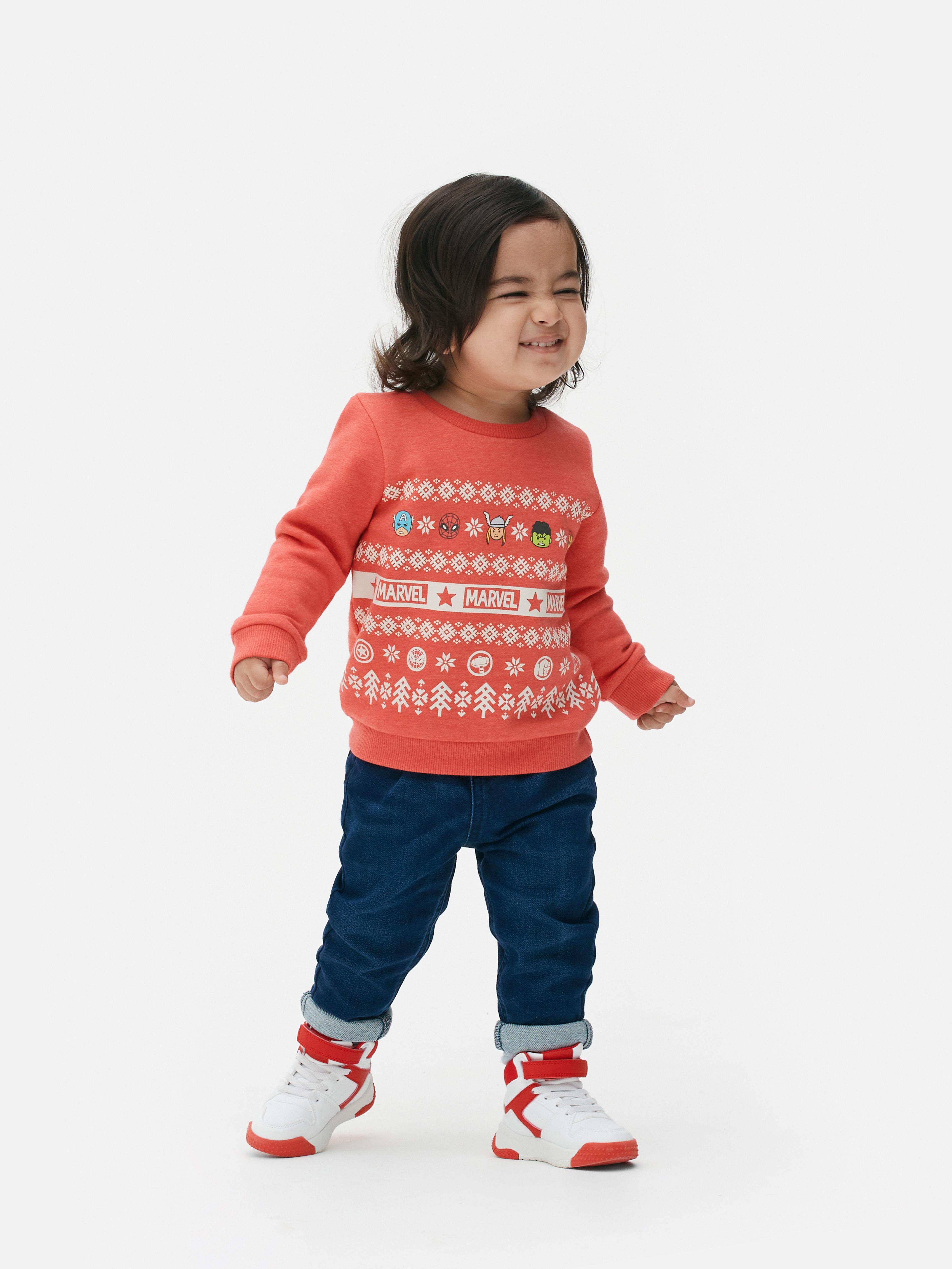 „Marvel“ Weihnachts-Sweatshirt für Babys