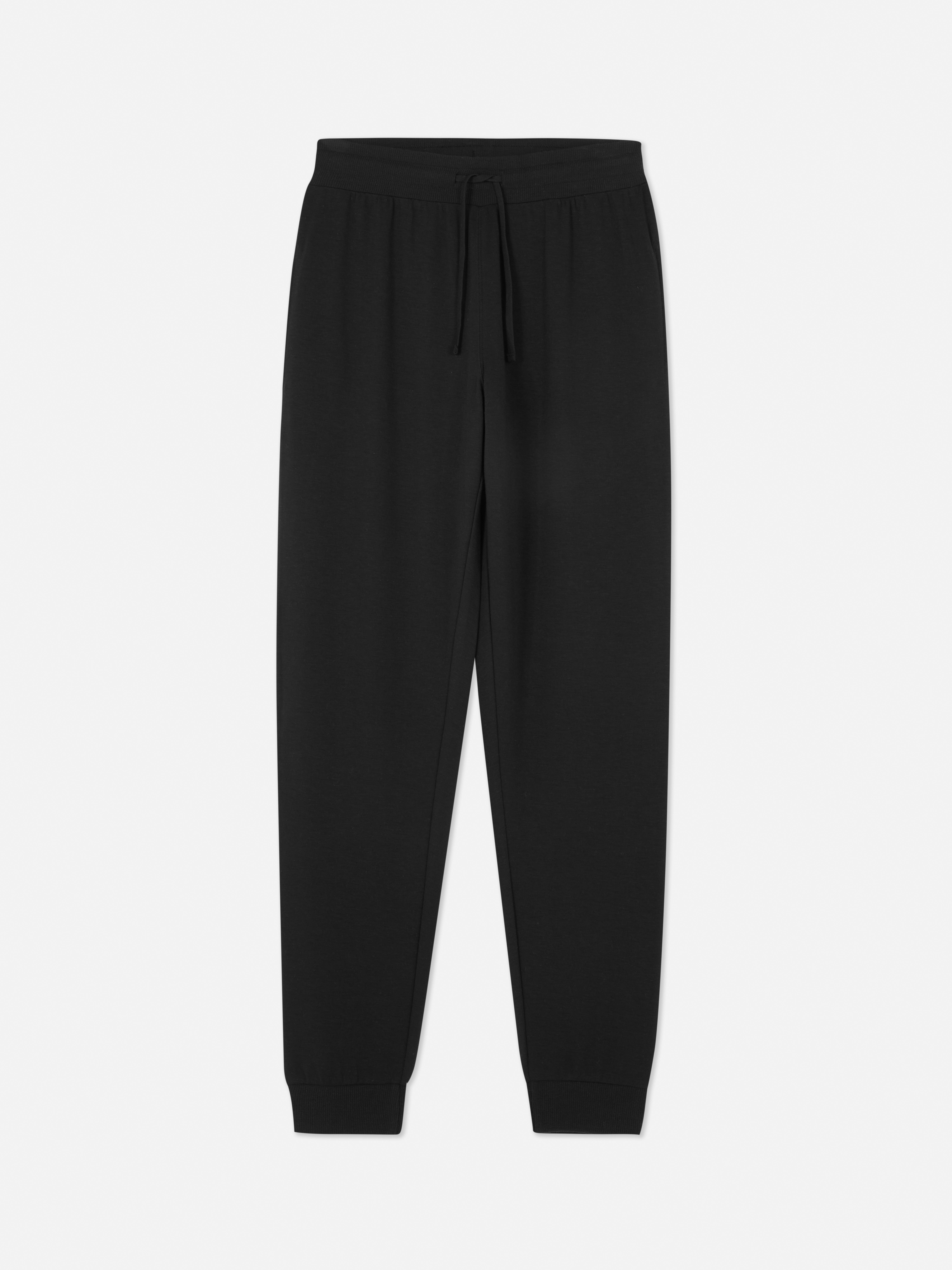 Womens Black Cuffed Pyjama Bottoms Primark