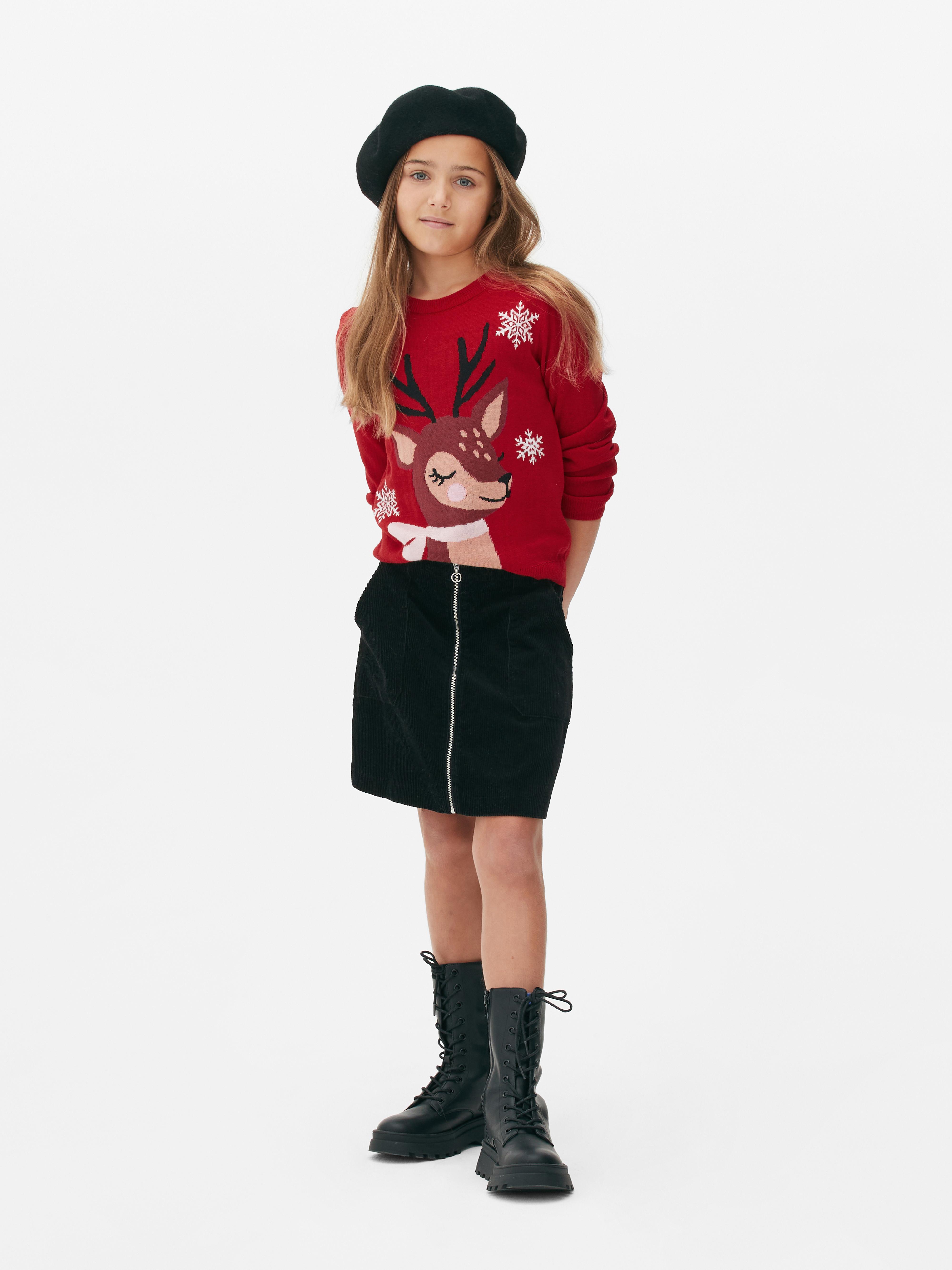 Kids’ Festive Reindeer Sweater