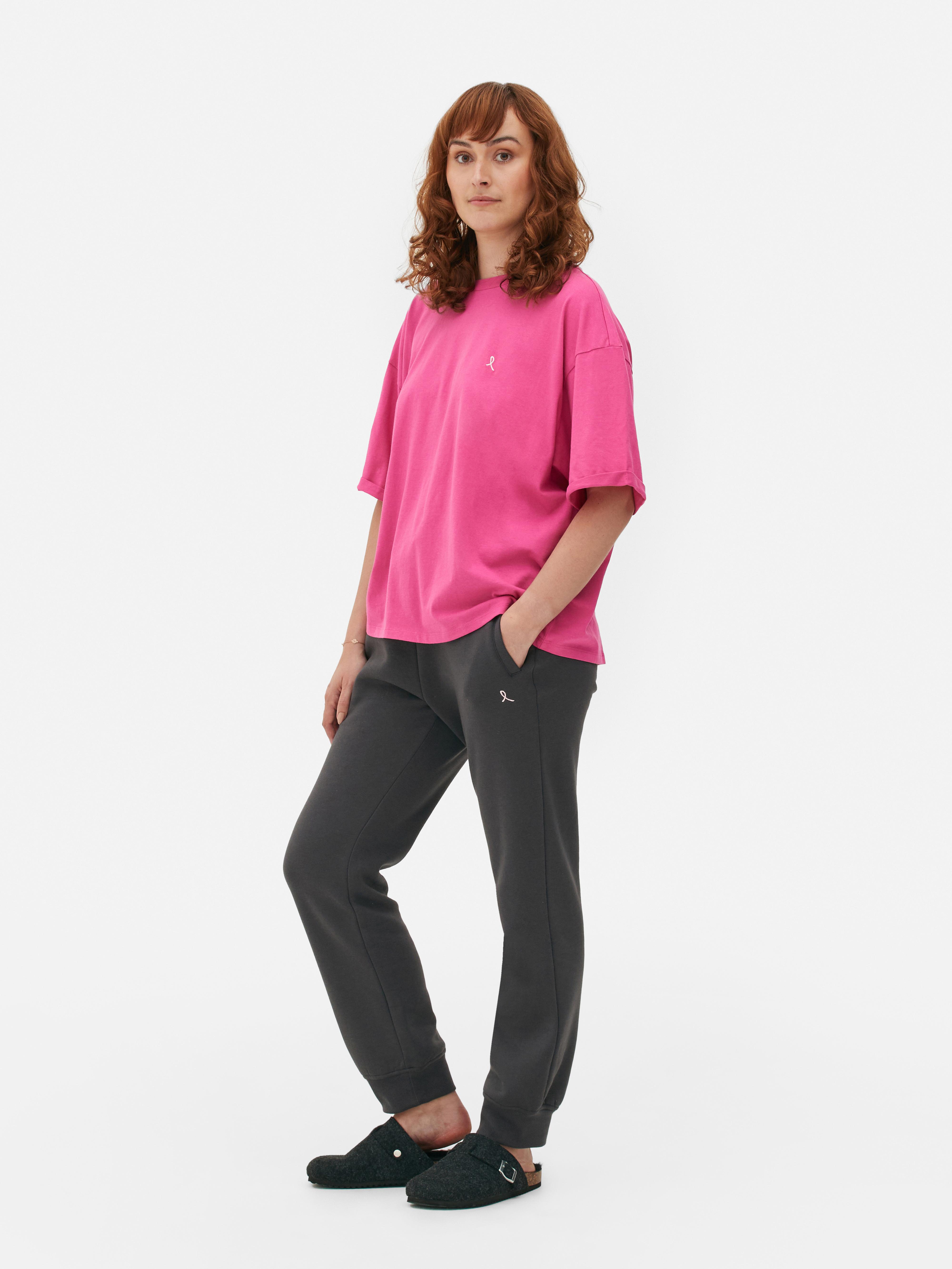 Embroidered Ribbon Relaxed Fit T-Shirt
