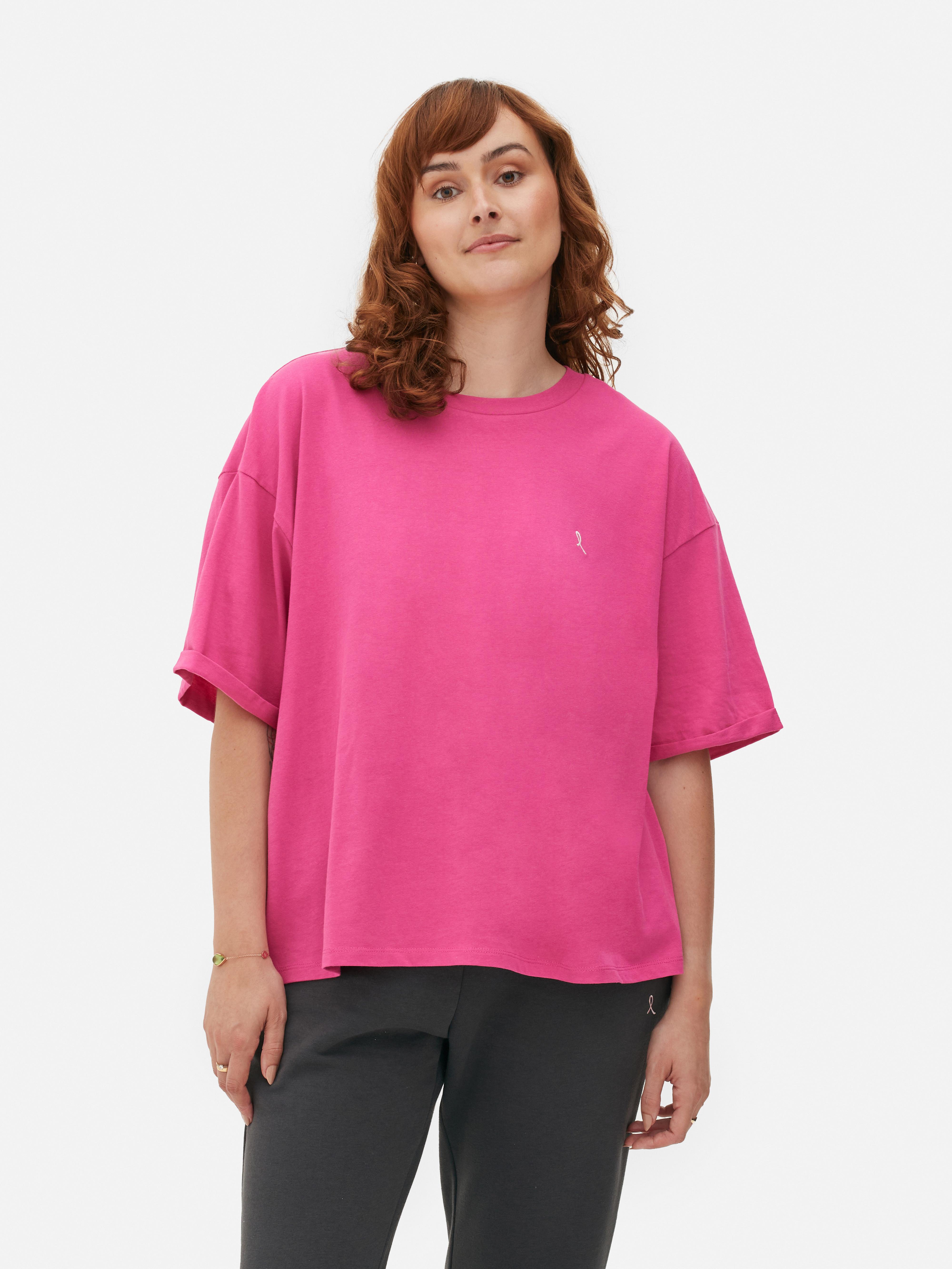 Embroidered Ribbon Relaxed Fit T-Shirt