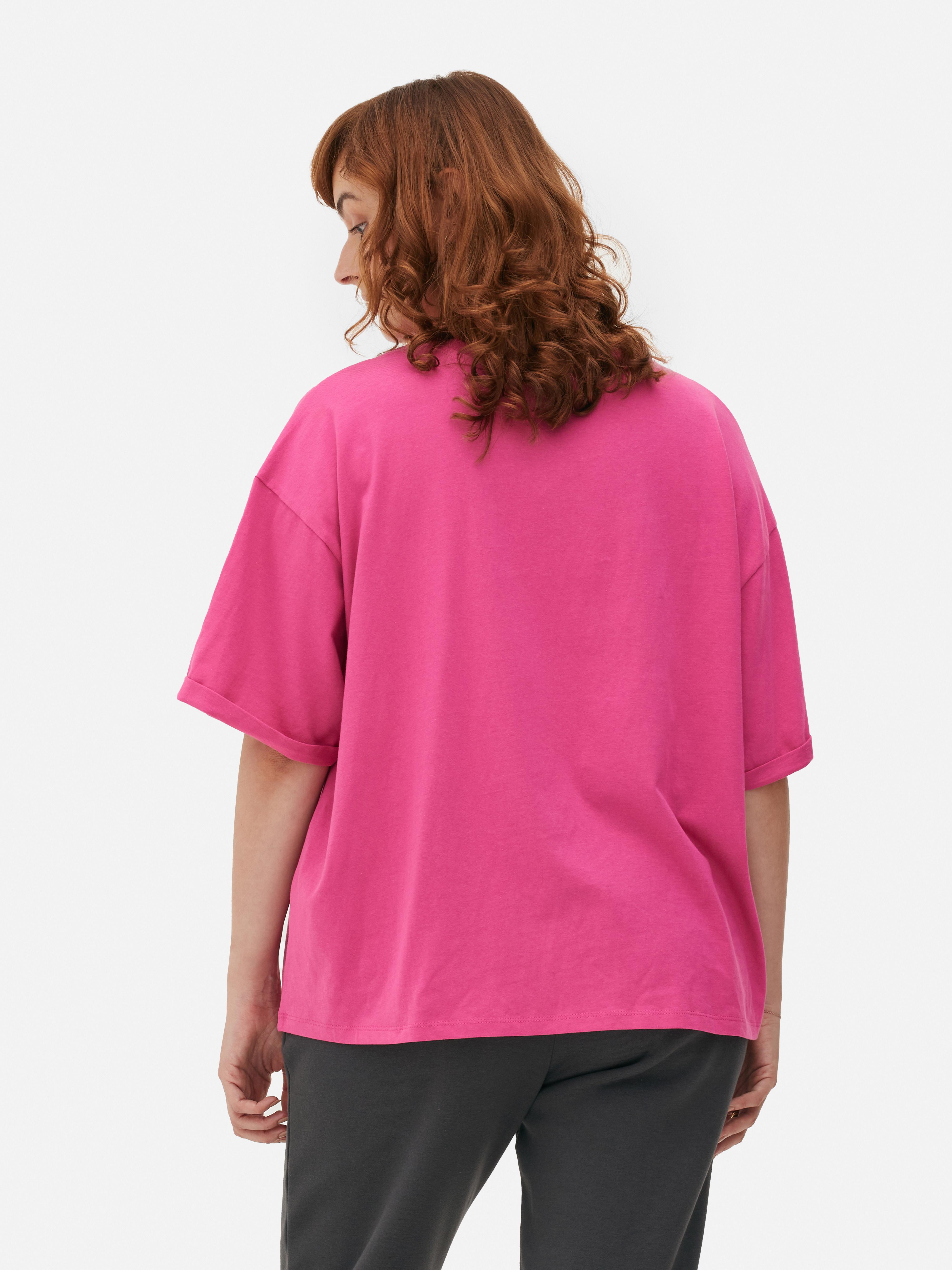 Embroidered Ribbon Relaxed Fit T-Shirt